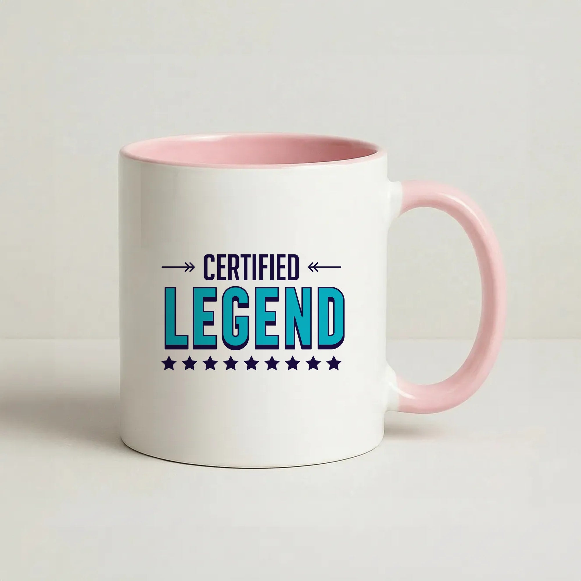 Certified Legend Coffee Pink Mug