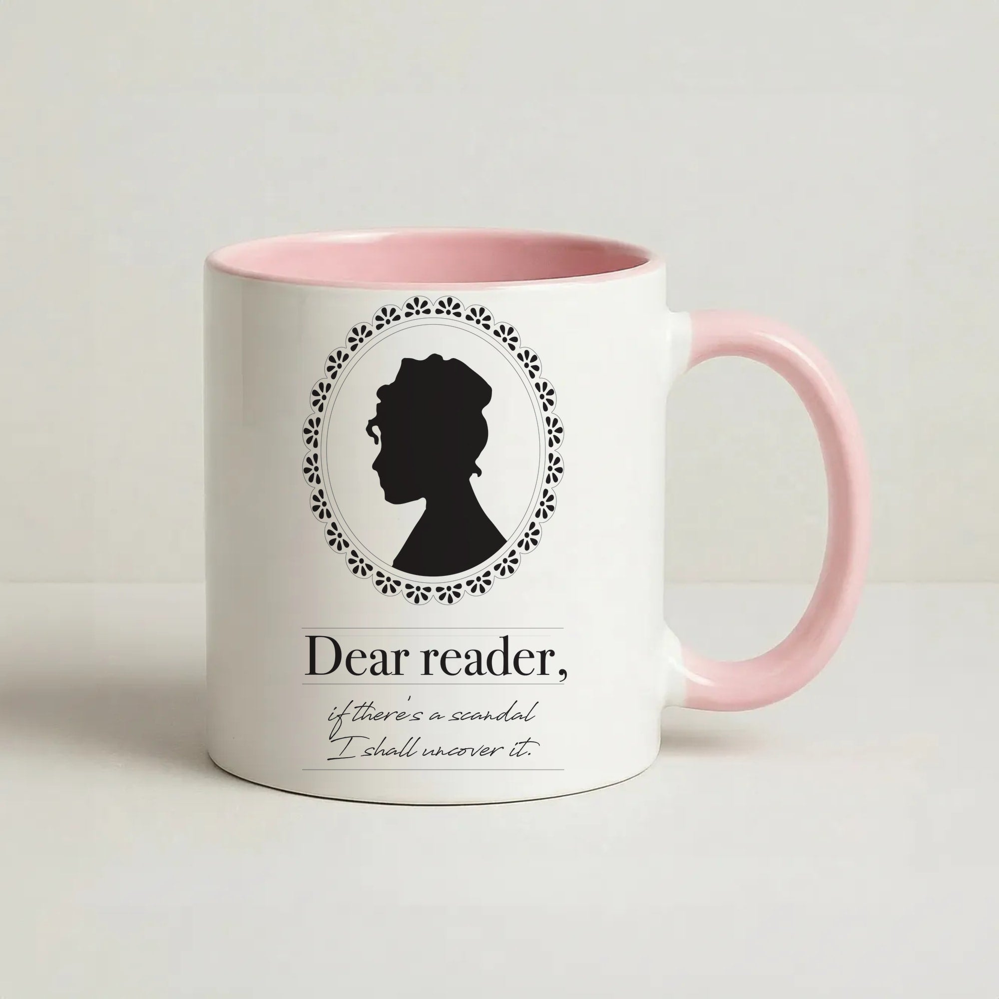 Dear Reader Coffee Pink Mug