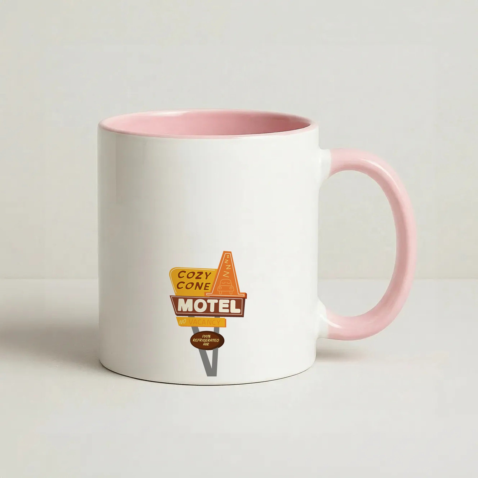 Cozy Cone Motel - Cars Coffee Pink Mug
