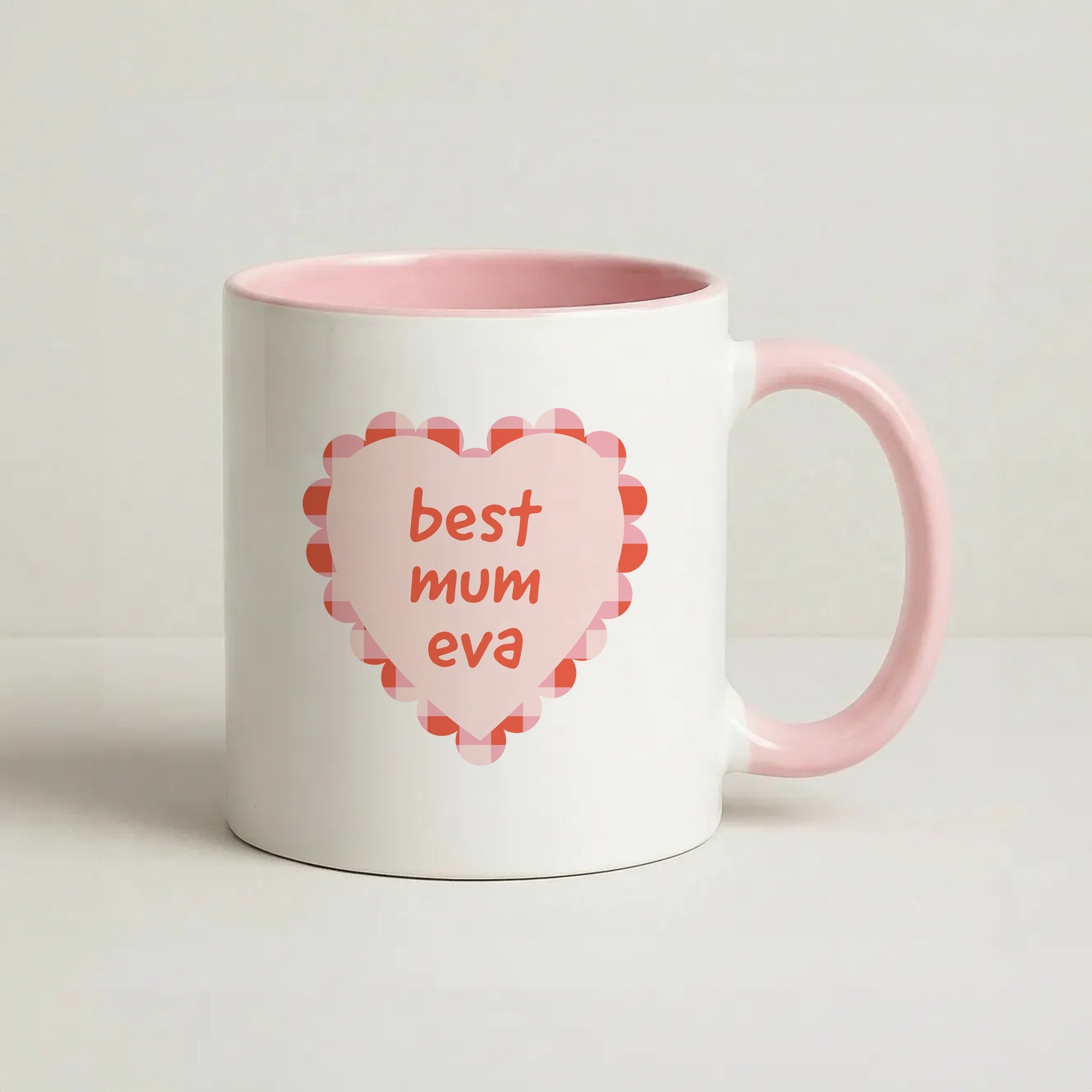 Best Mum Eva Coffee Pink Mug