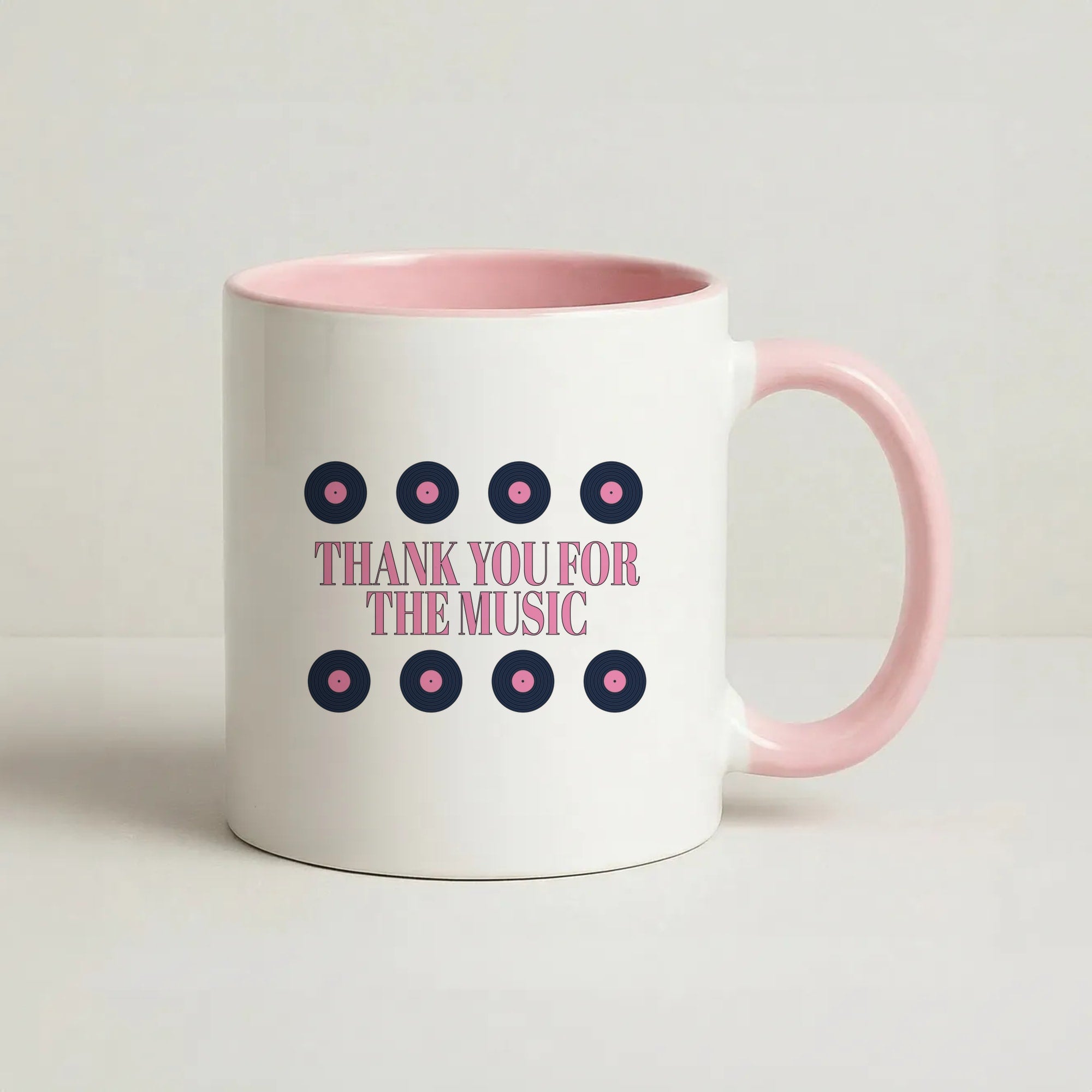 Thank You For The Music - Mamma Mia Coffee Pink Mug