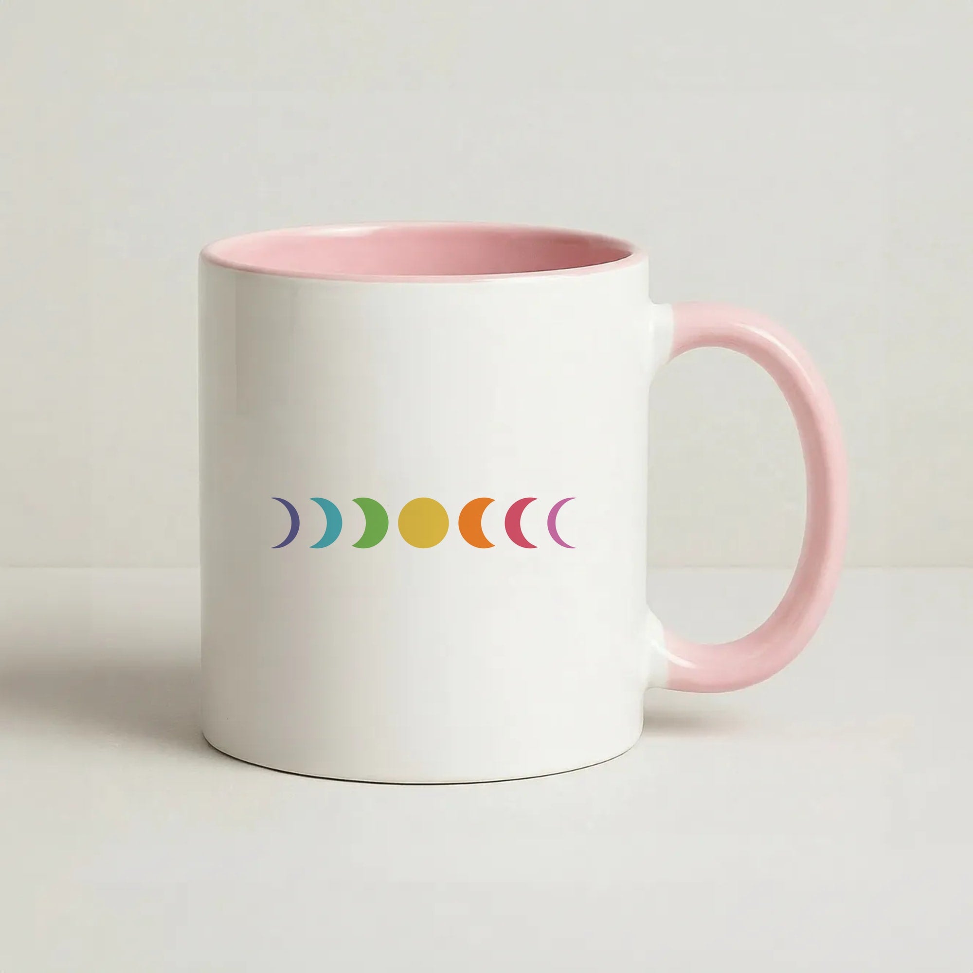 Band Moon Cycle Coffee Pink Mug
