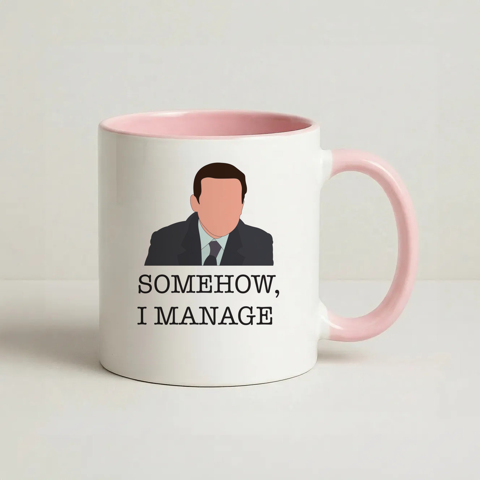 Somehow, I Manage Coffee Pink Mug