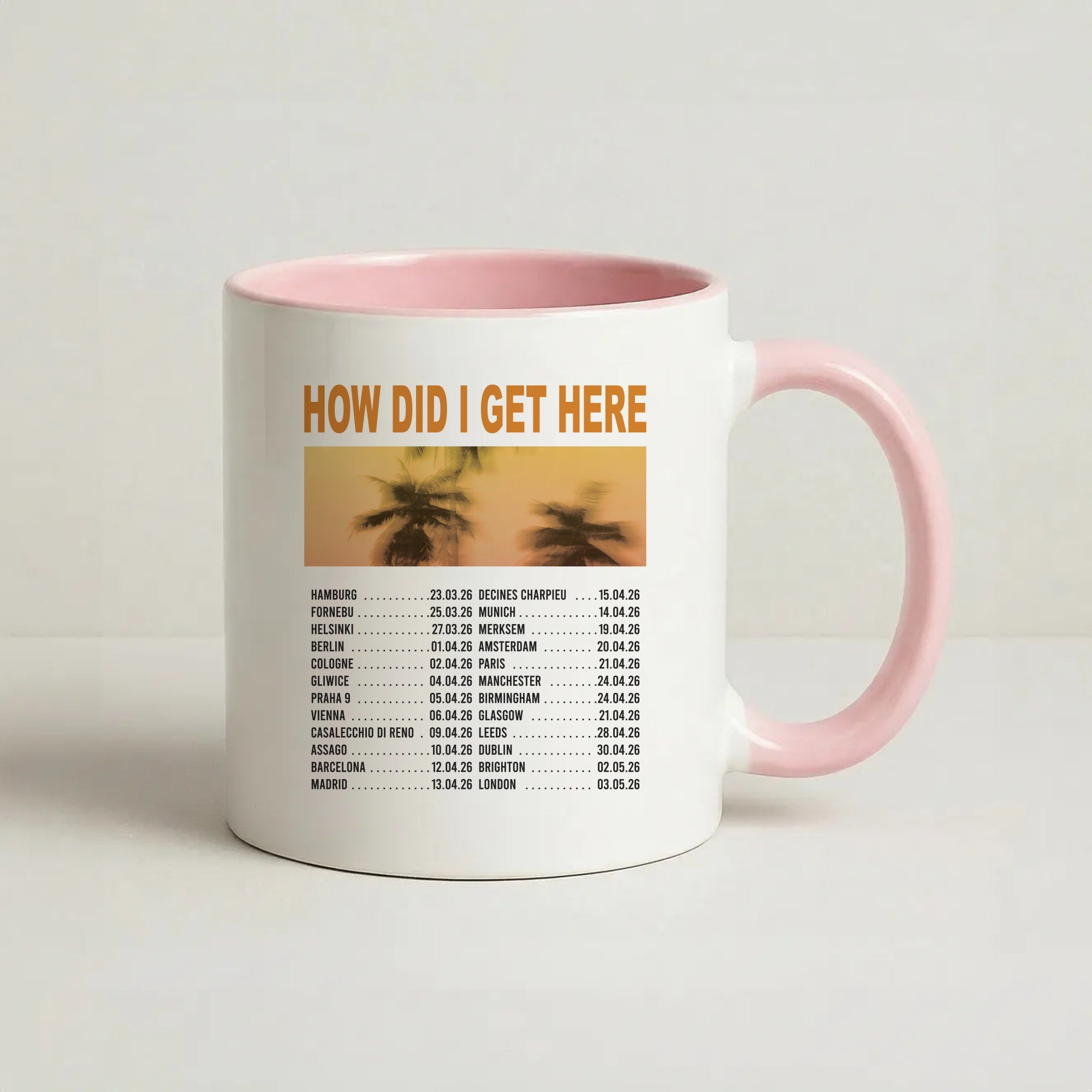 HDIGH Tour 2026 Coffee Pink Mug