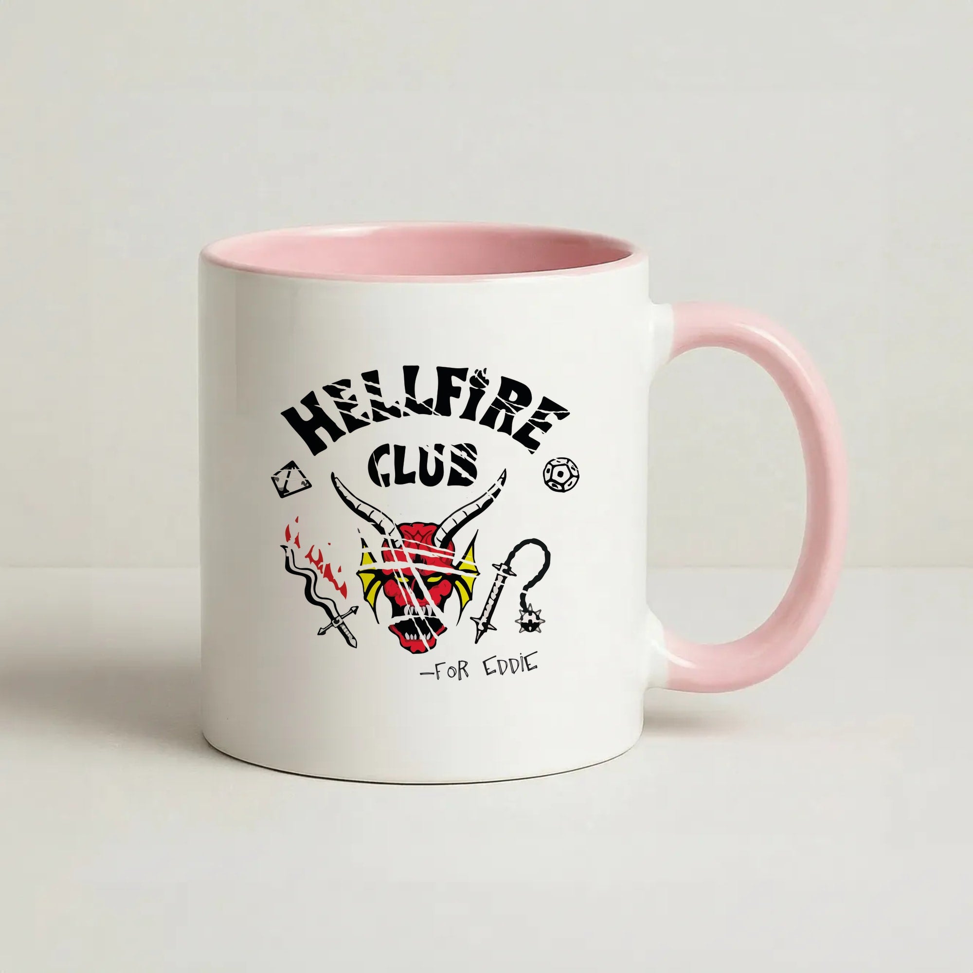Torn Hellfire Club Coffee Pink Mug