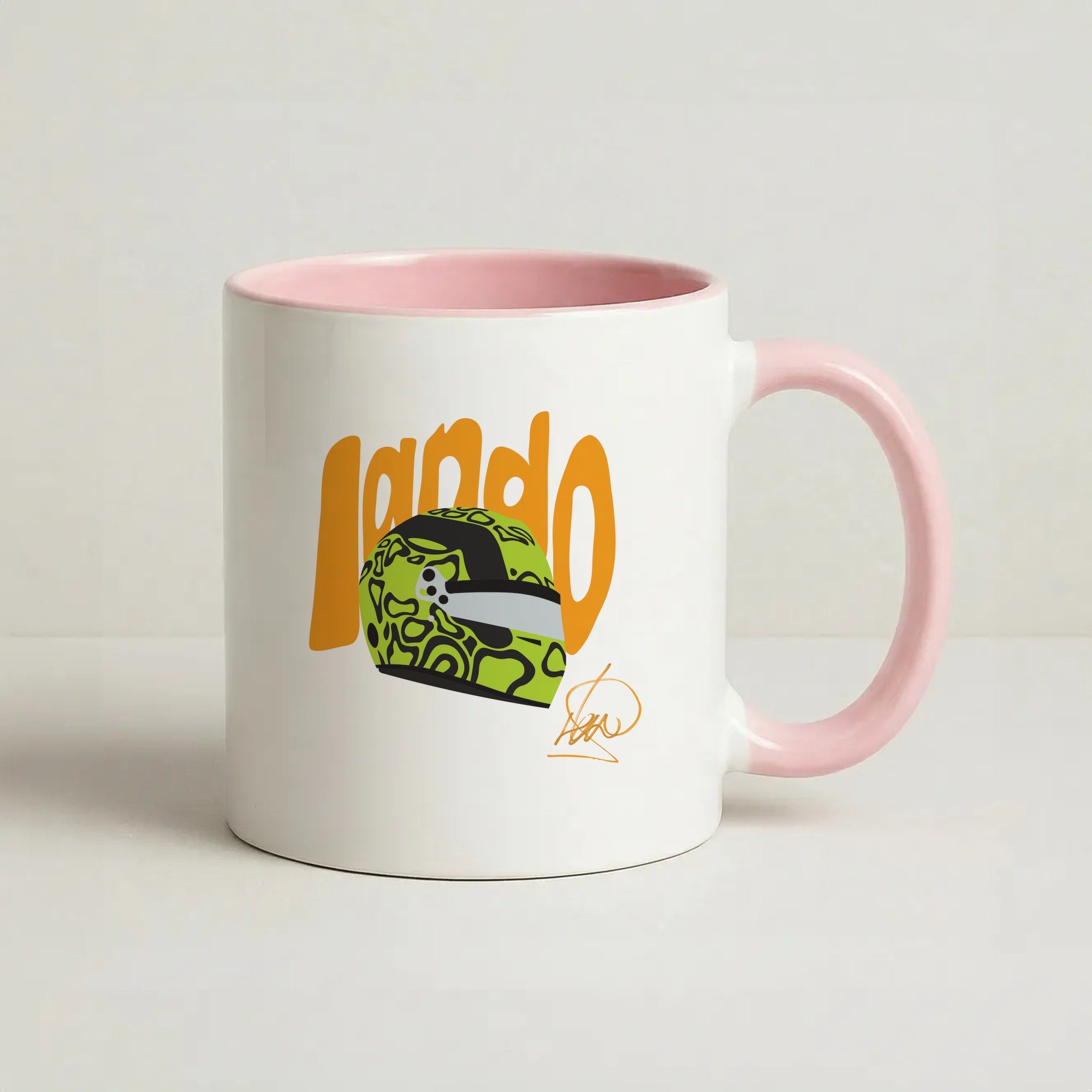 Abstract Lando Coffee Pink Mug