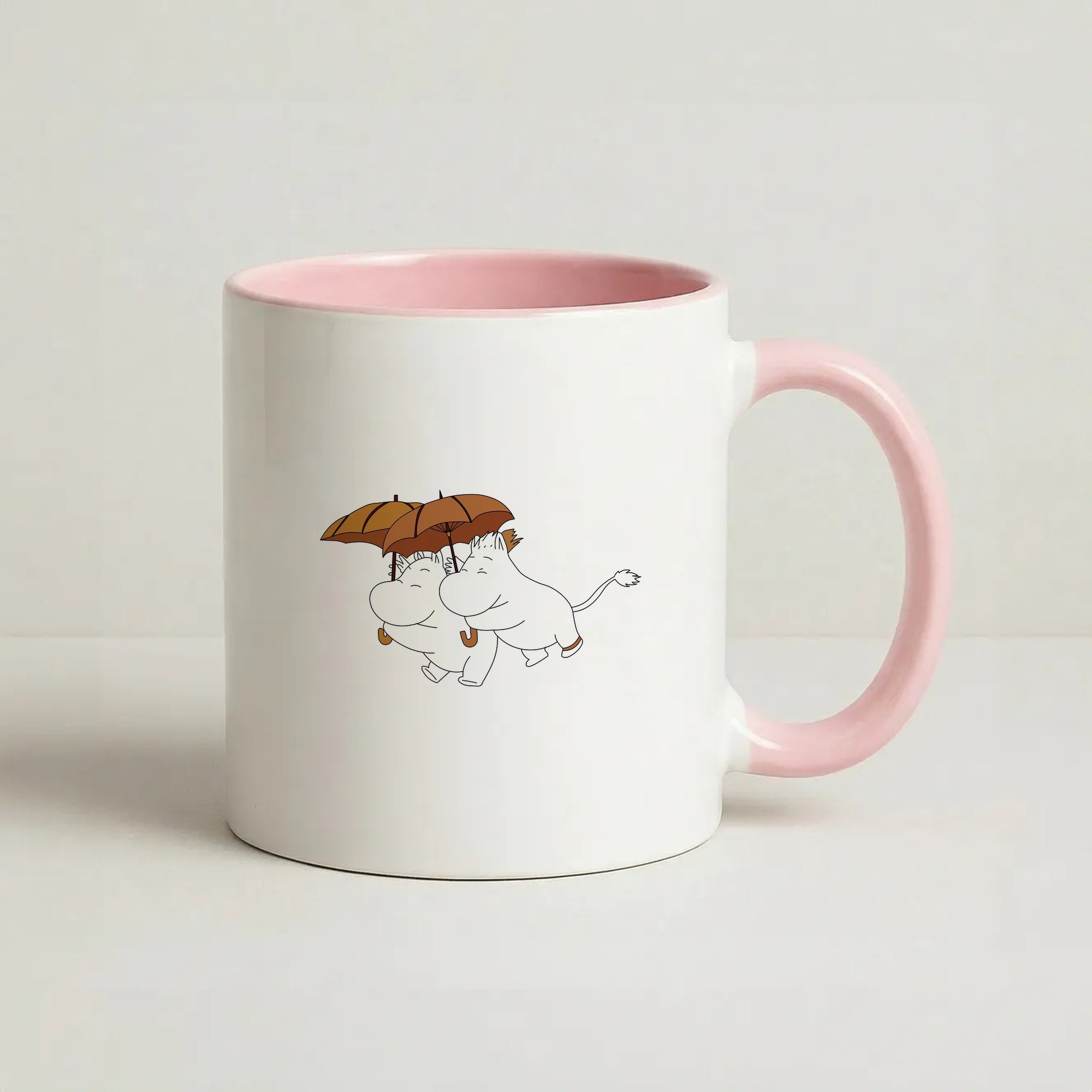 Moom Umbrellas Coffee Pink Mug