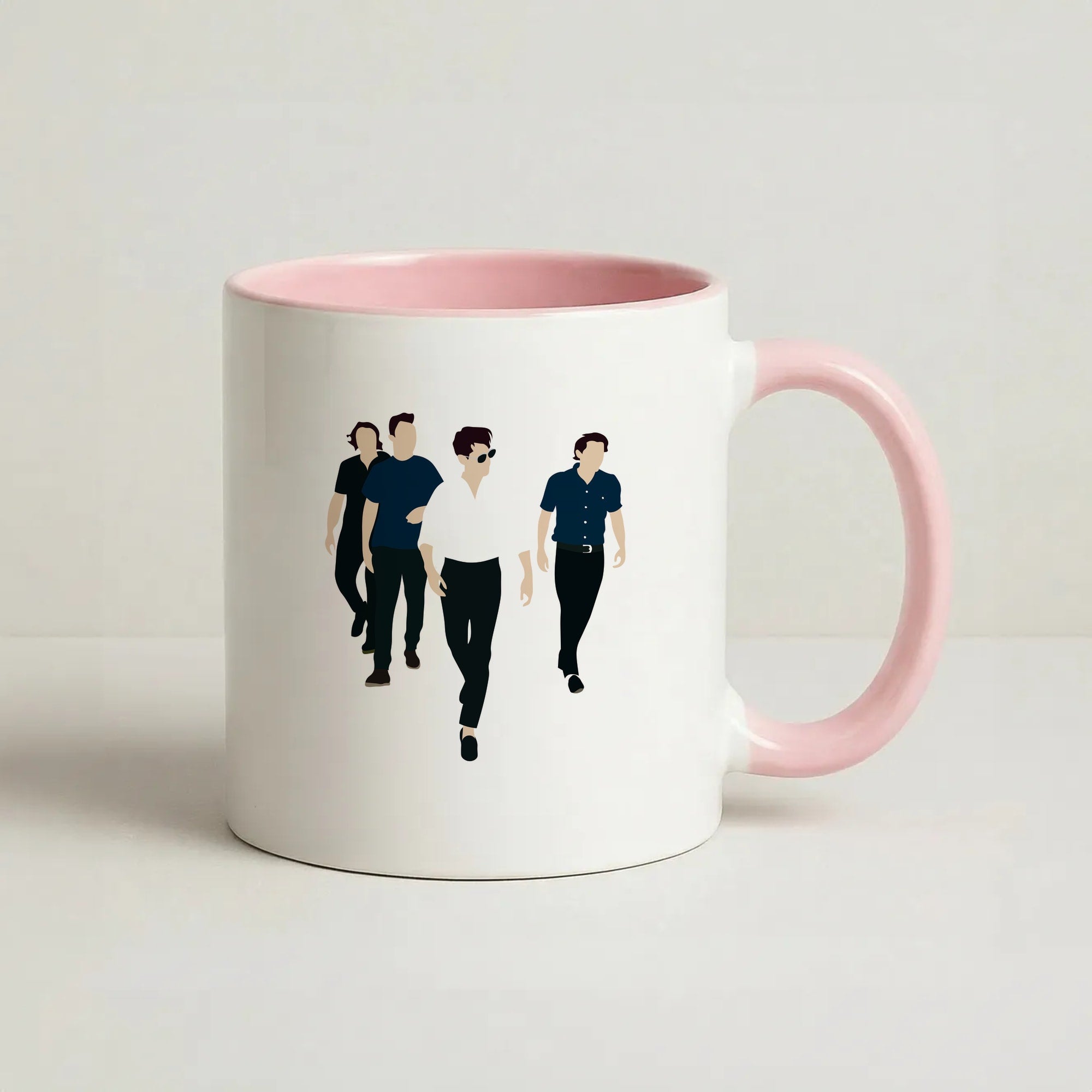 Walking Coffee Pink Mug