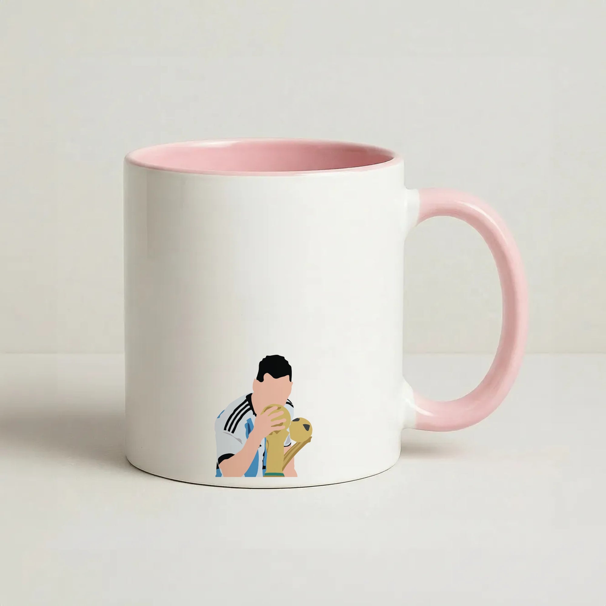 GOAT - Messi Coffee Pink Mug