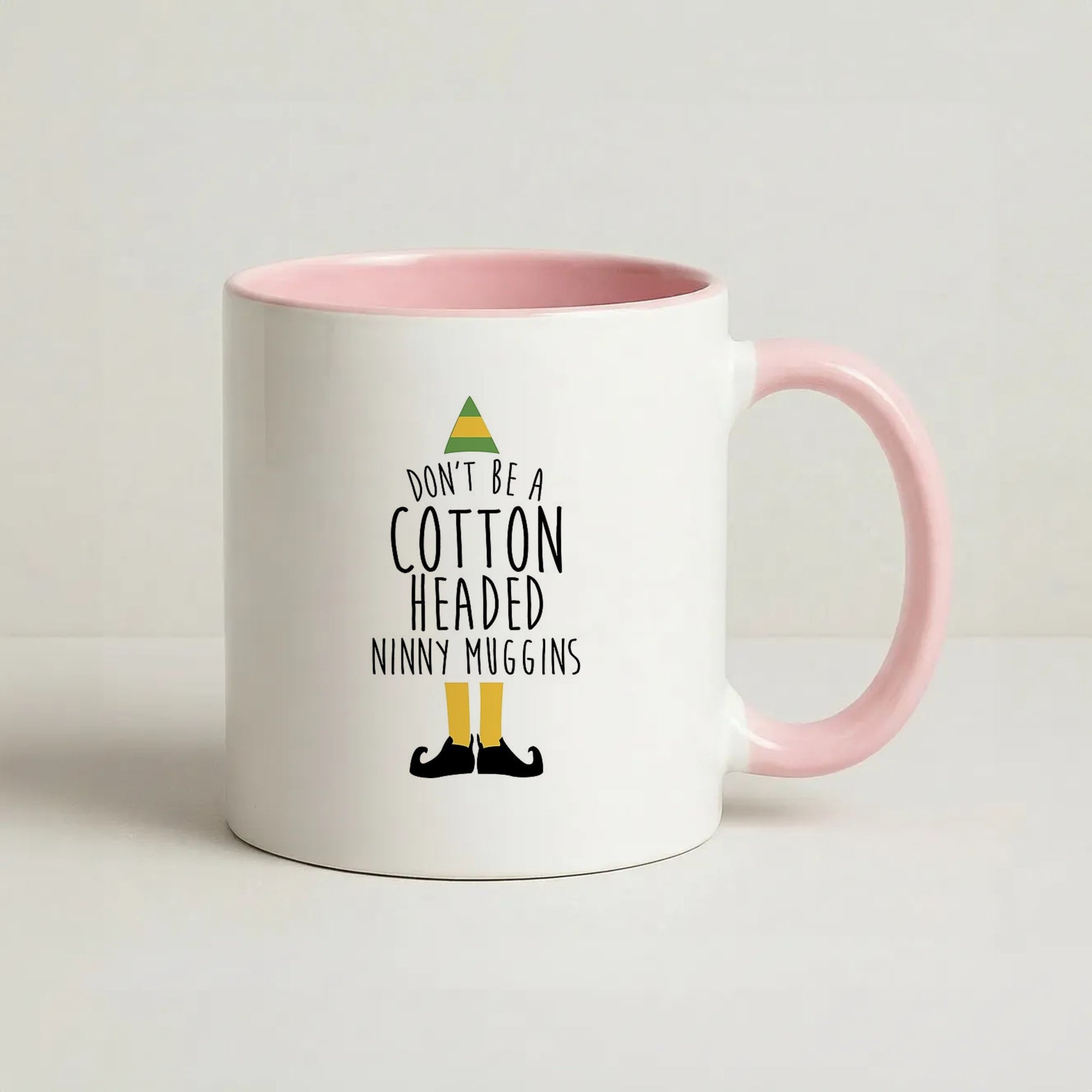 Cotton Headed Ninny Coffee Pink Muggins - Buddy The Elf Coffee Pink Mug