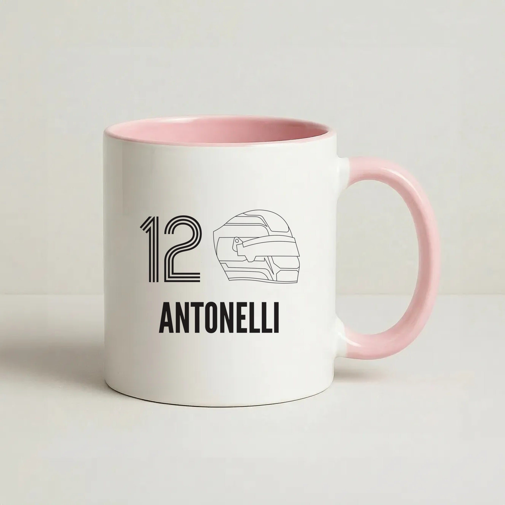 Antonelli Helmet 2026 Coffee Pink Mug