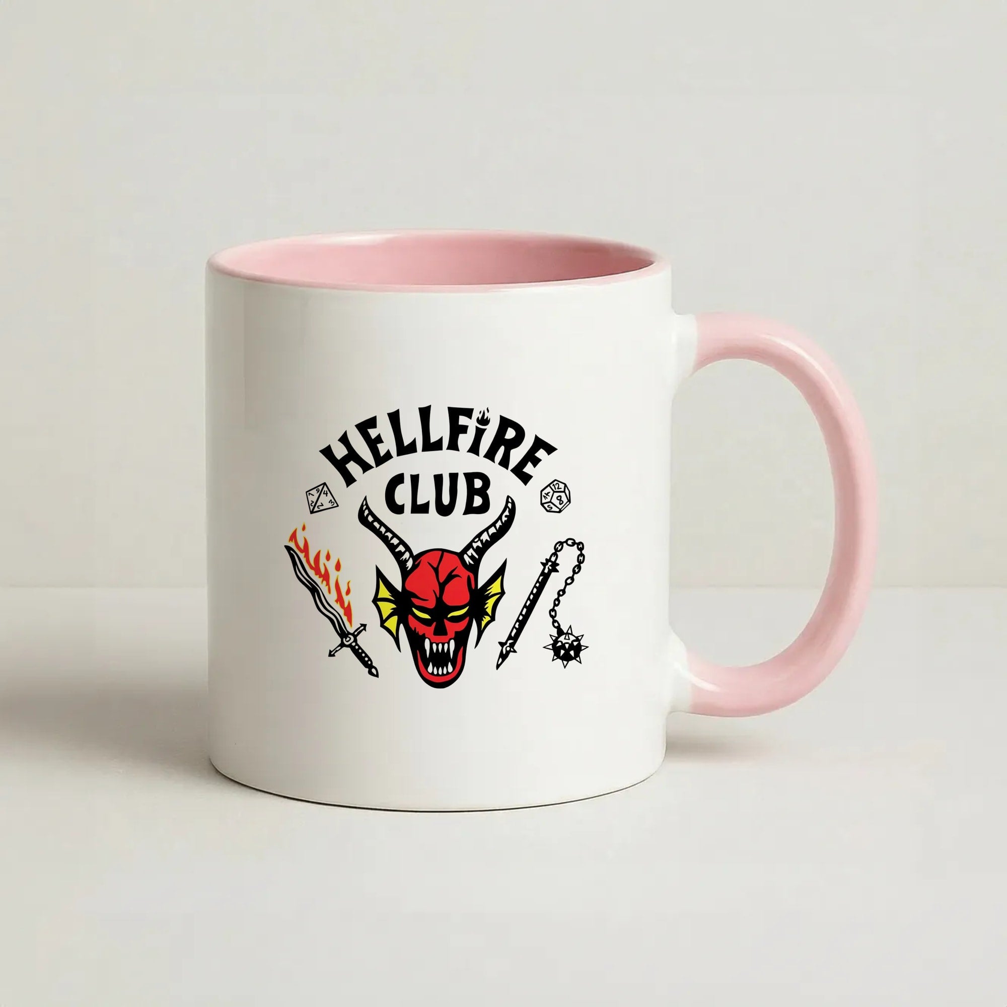 Hellfire Club Logo Coffee Pink Mug