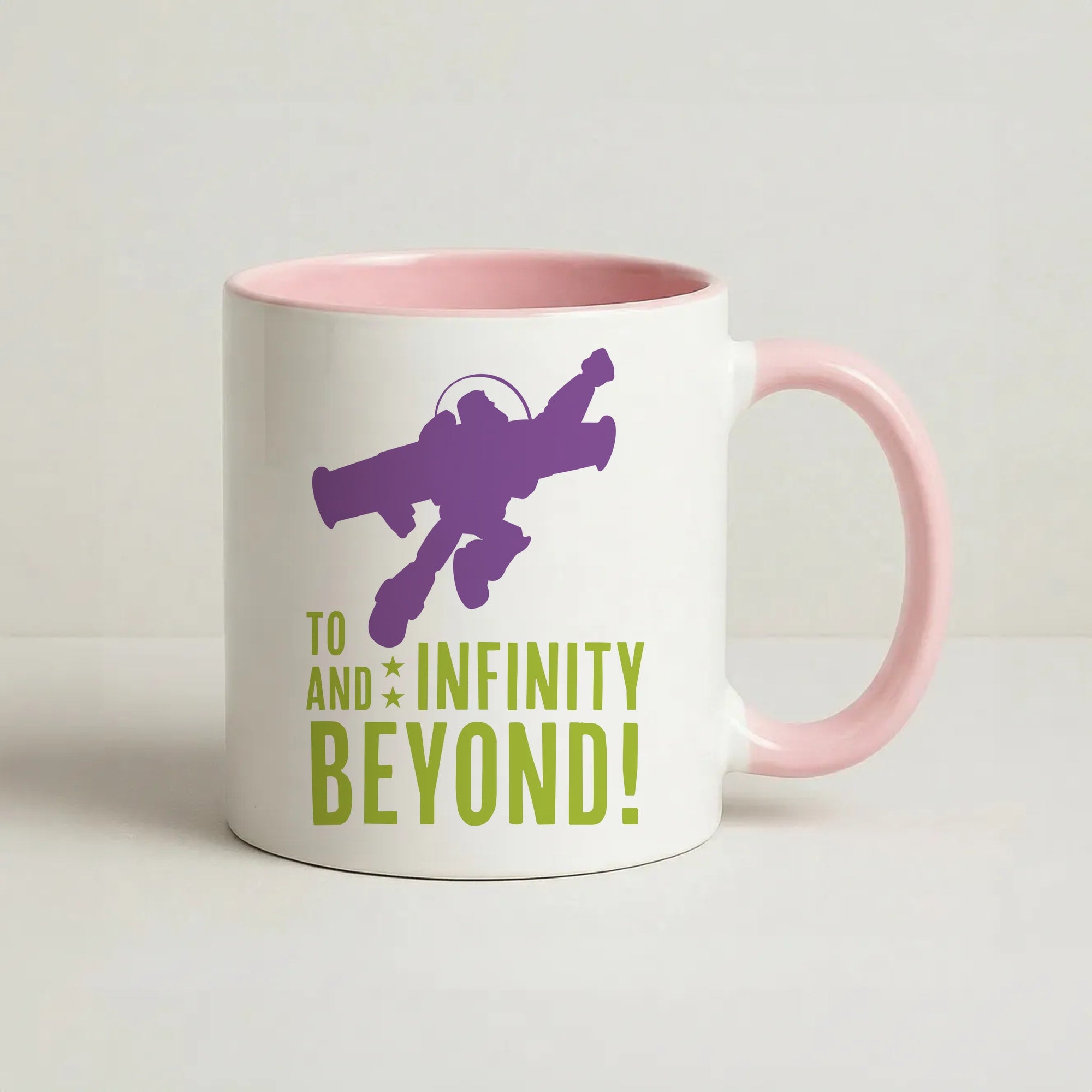 Infinity And Beyond Coffee Pink Mug