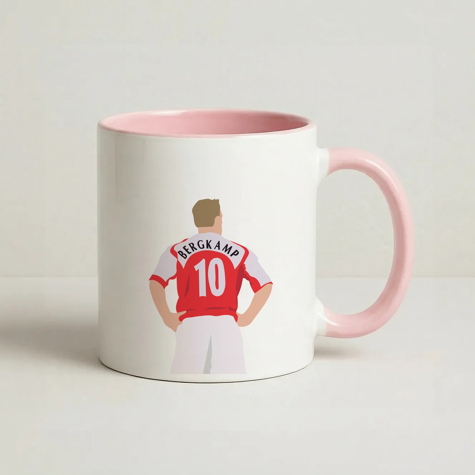 Bergkamp - Football Coffee Pink Mug