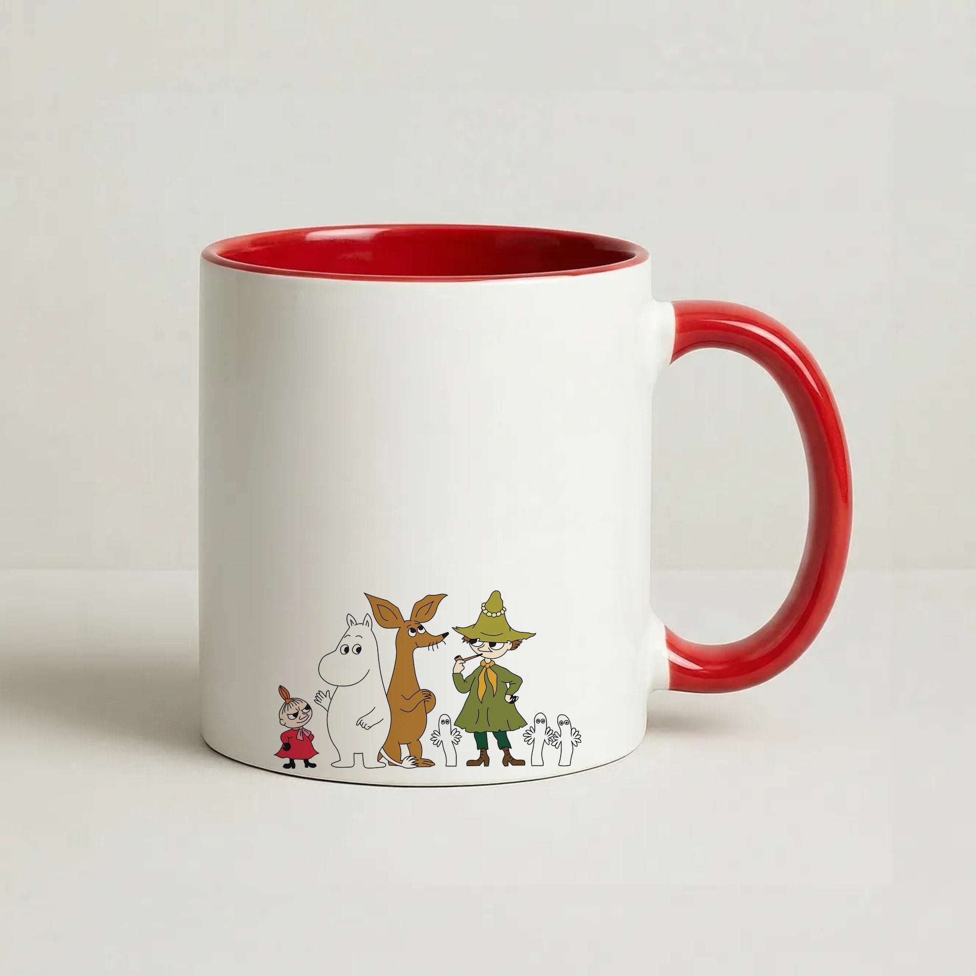 Moom Characters Coffee Red Mug