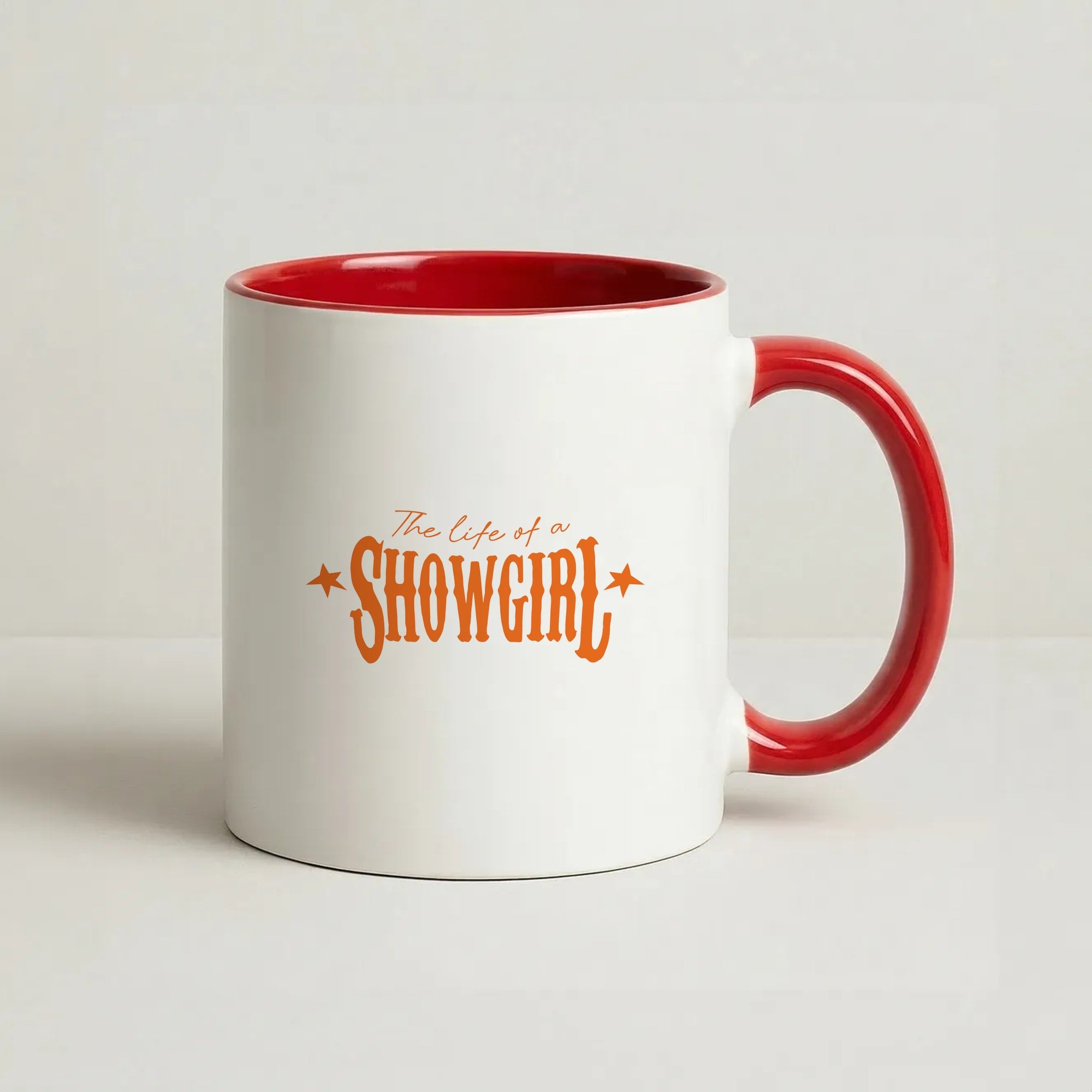 TLOAS Orange Coffee Red Mug