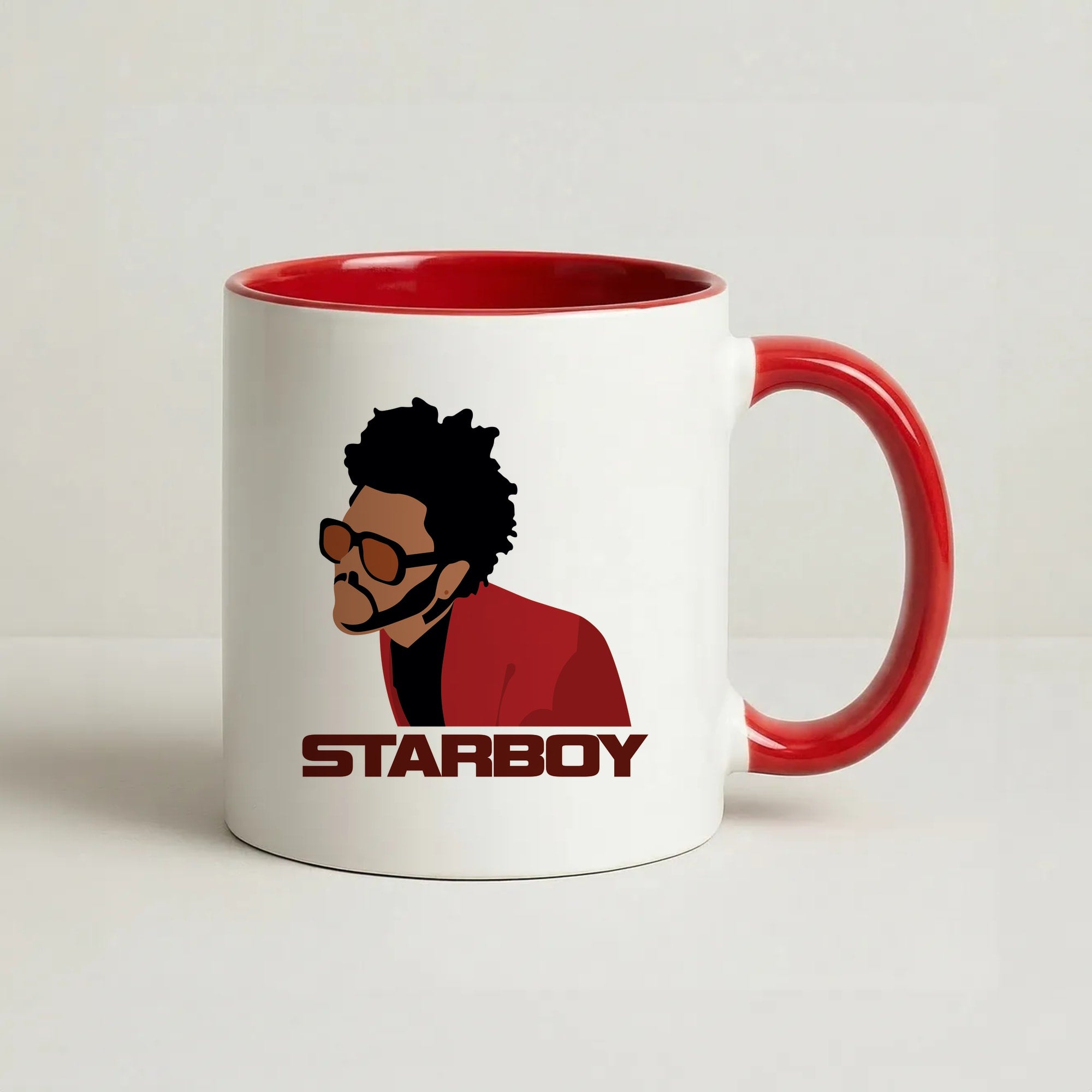 Starboy Singer Title Coffee Red Mug