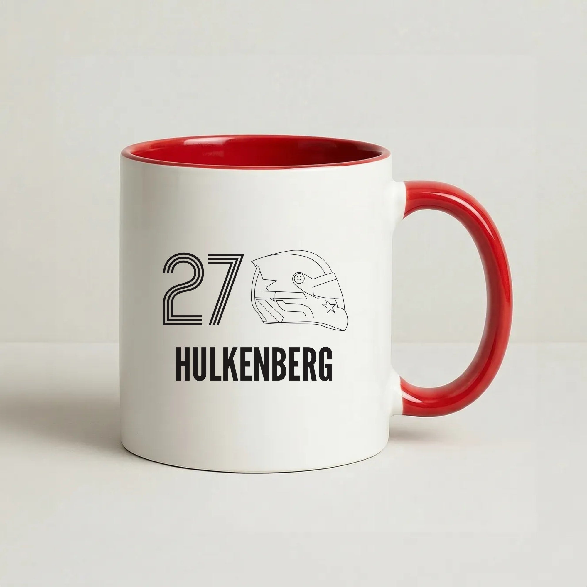 Hulkenberg Helmet 2026 Coffee Red Mug