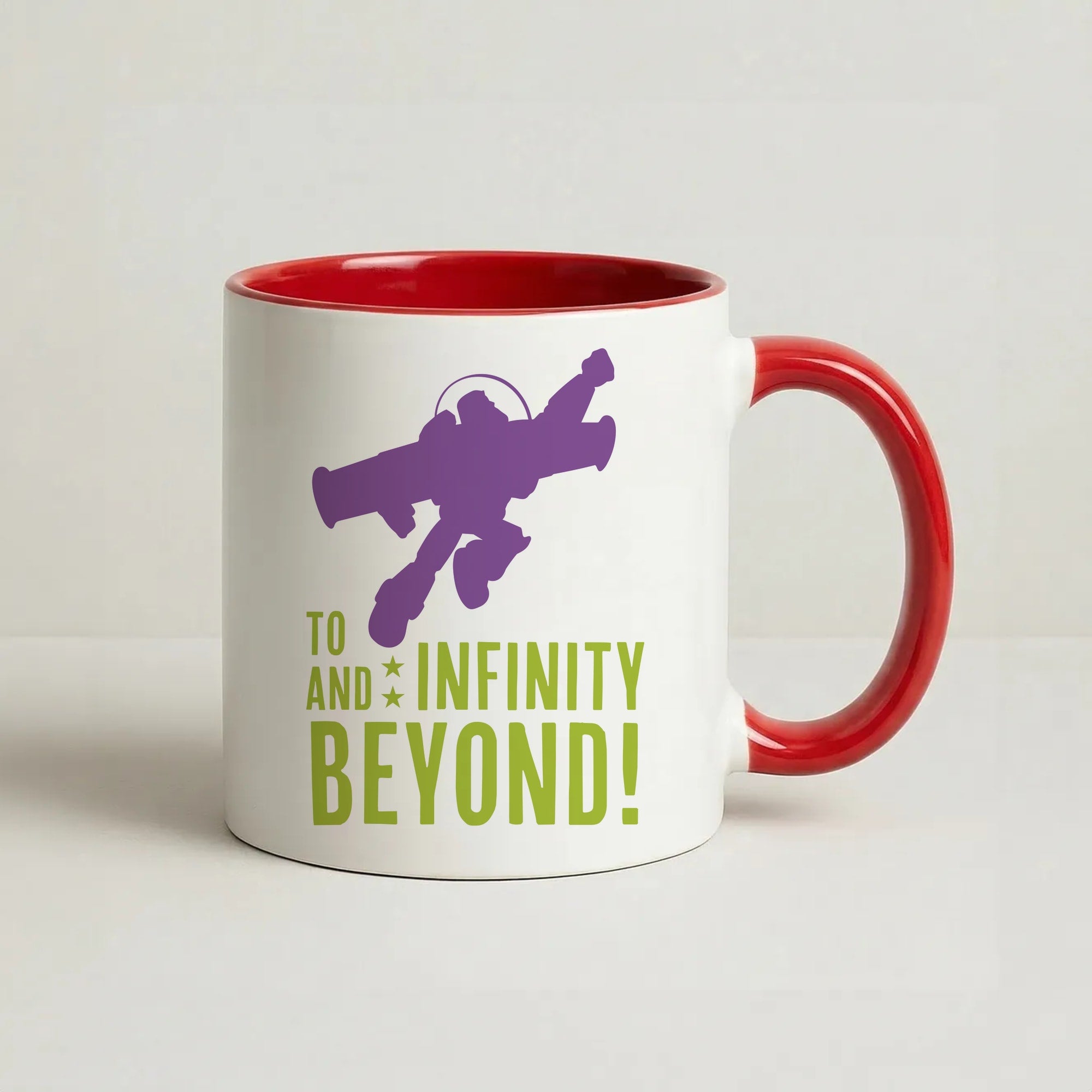 Infinity And Beyond Coffee Red Mug