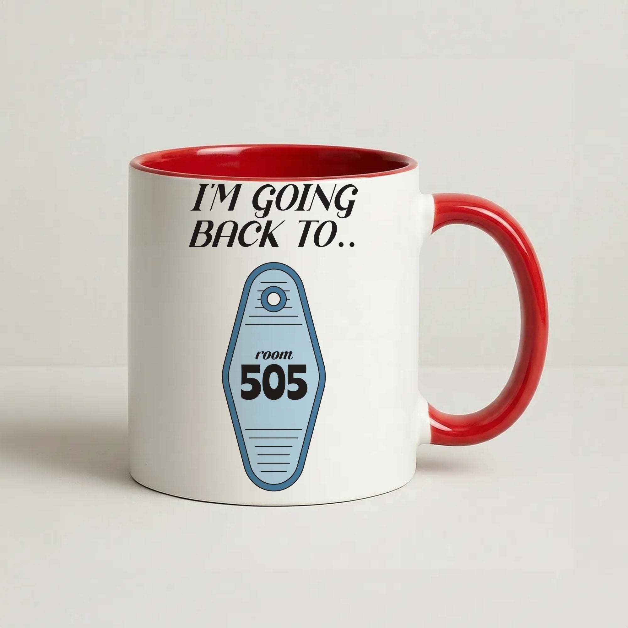 I'm Going Back To 505 Keyring Coffee Red Mug