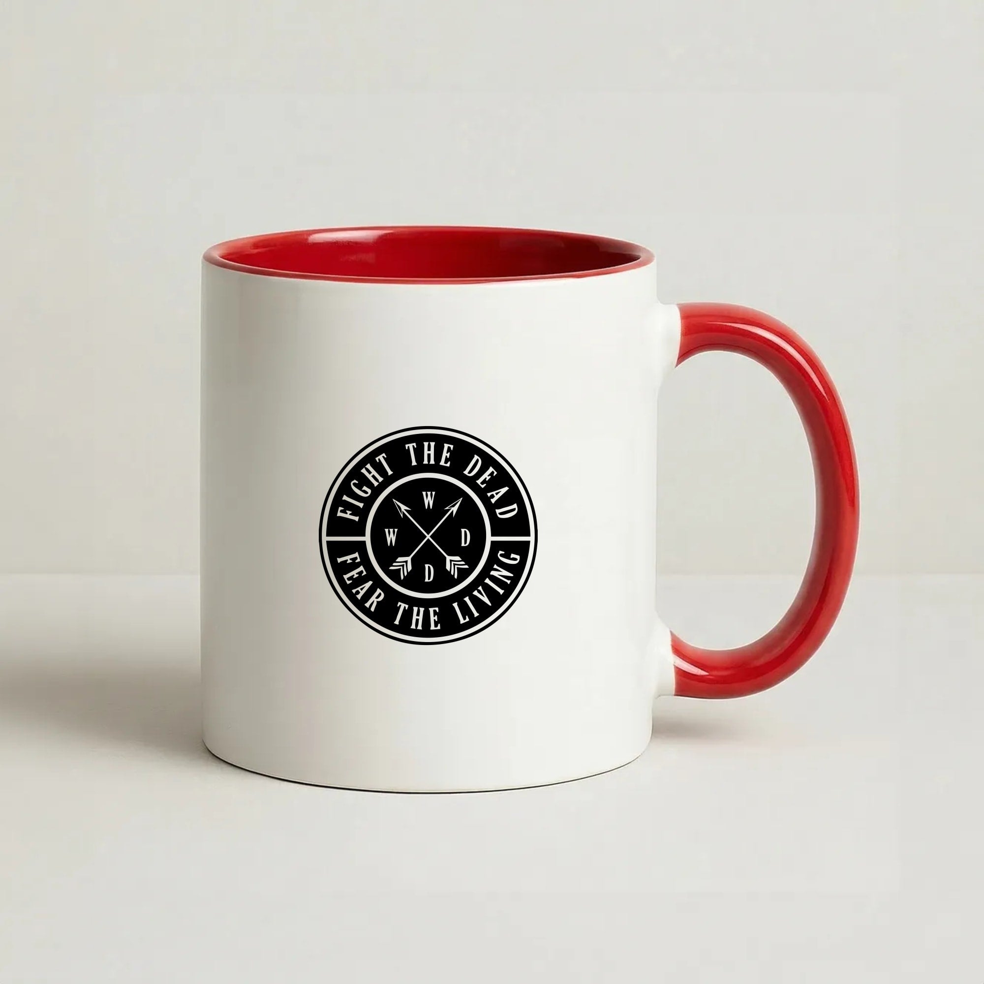 Fight The Dead, Fear The Living - TWD Coffee Red Mug