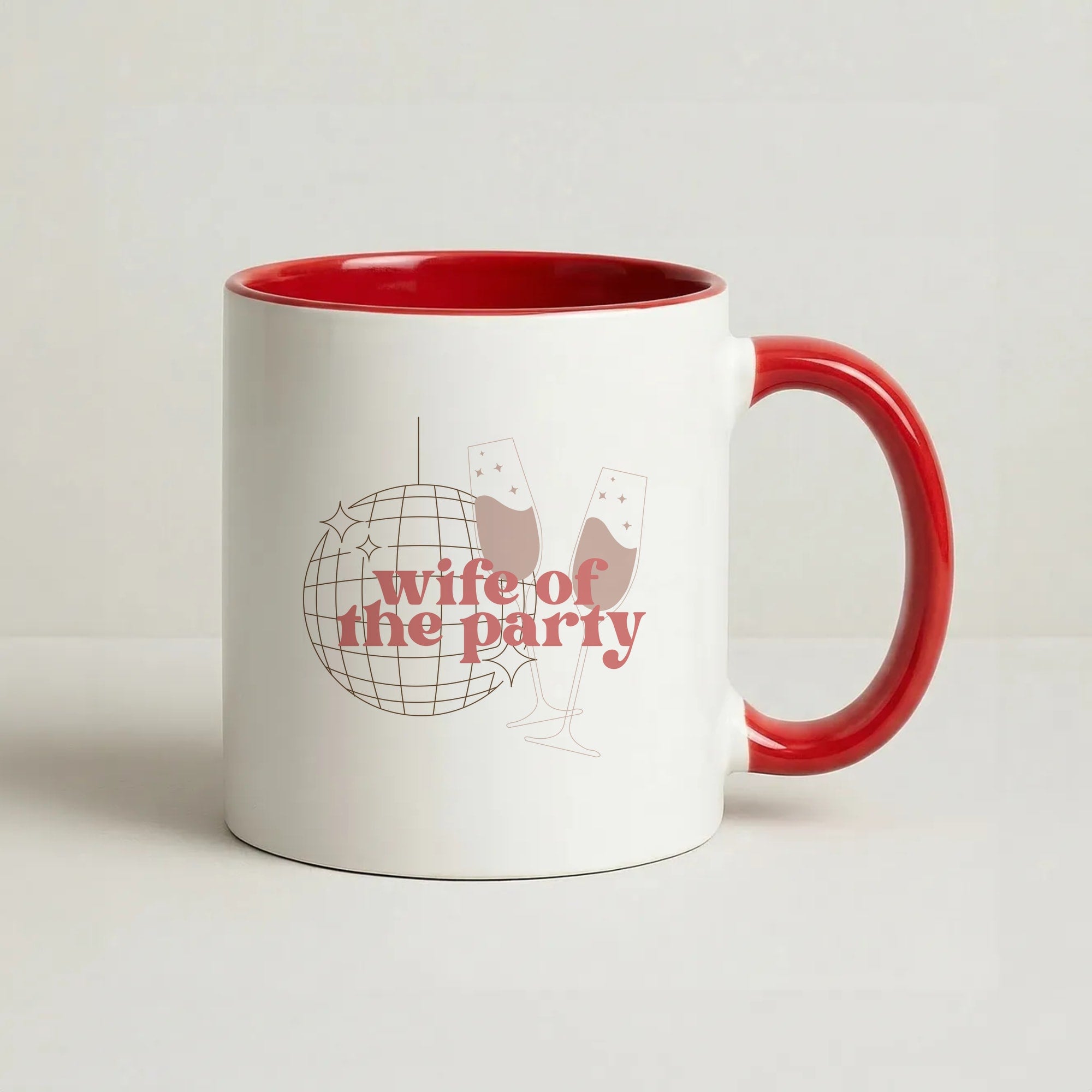 Wife Of The Party - Bridal Coffee Red Mug