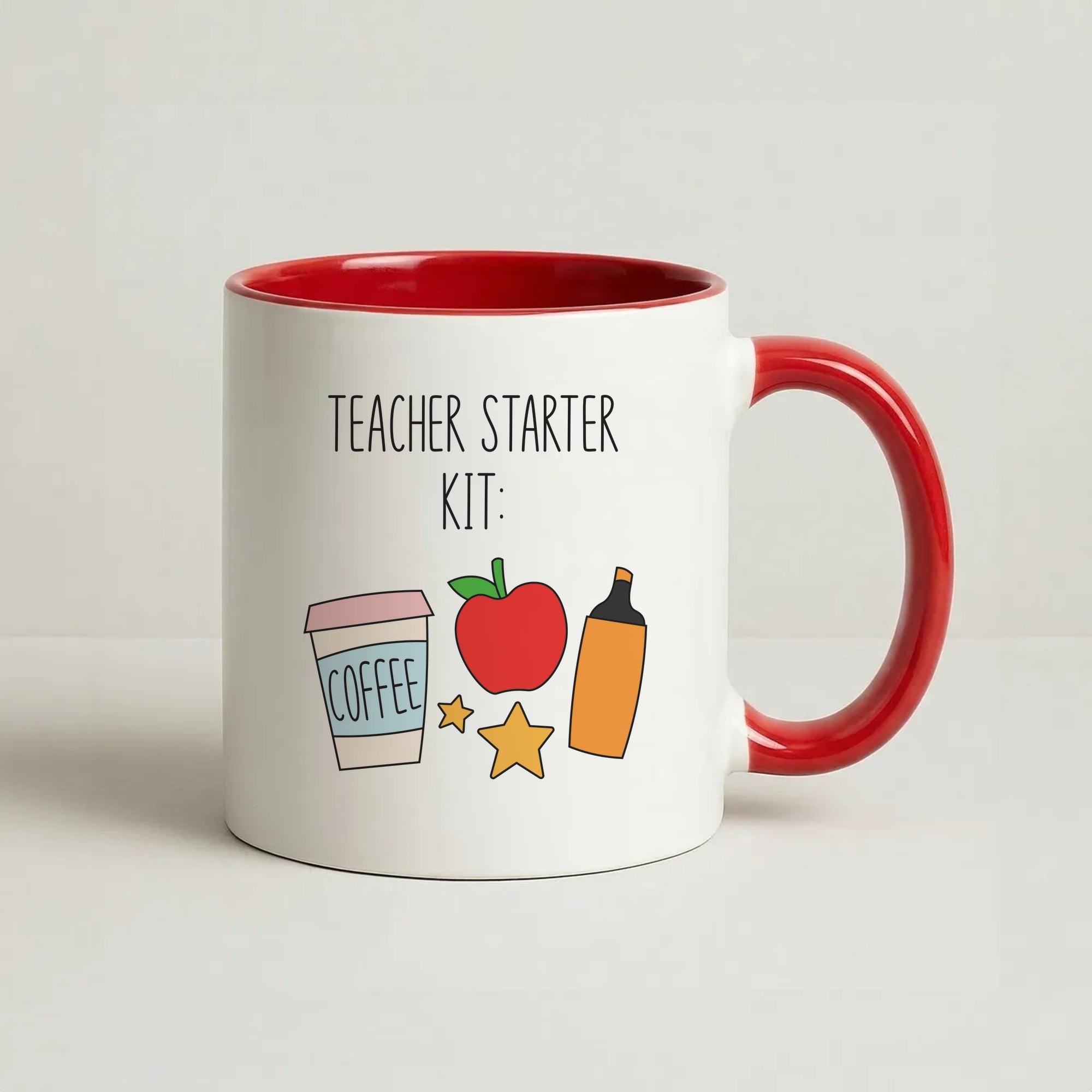 Teacher Starter Kit Coffee Red Mug