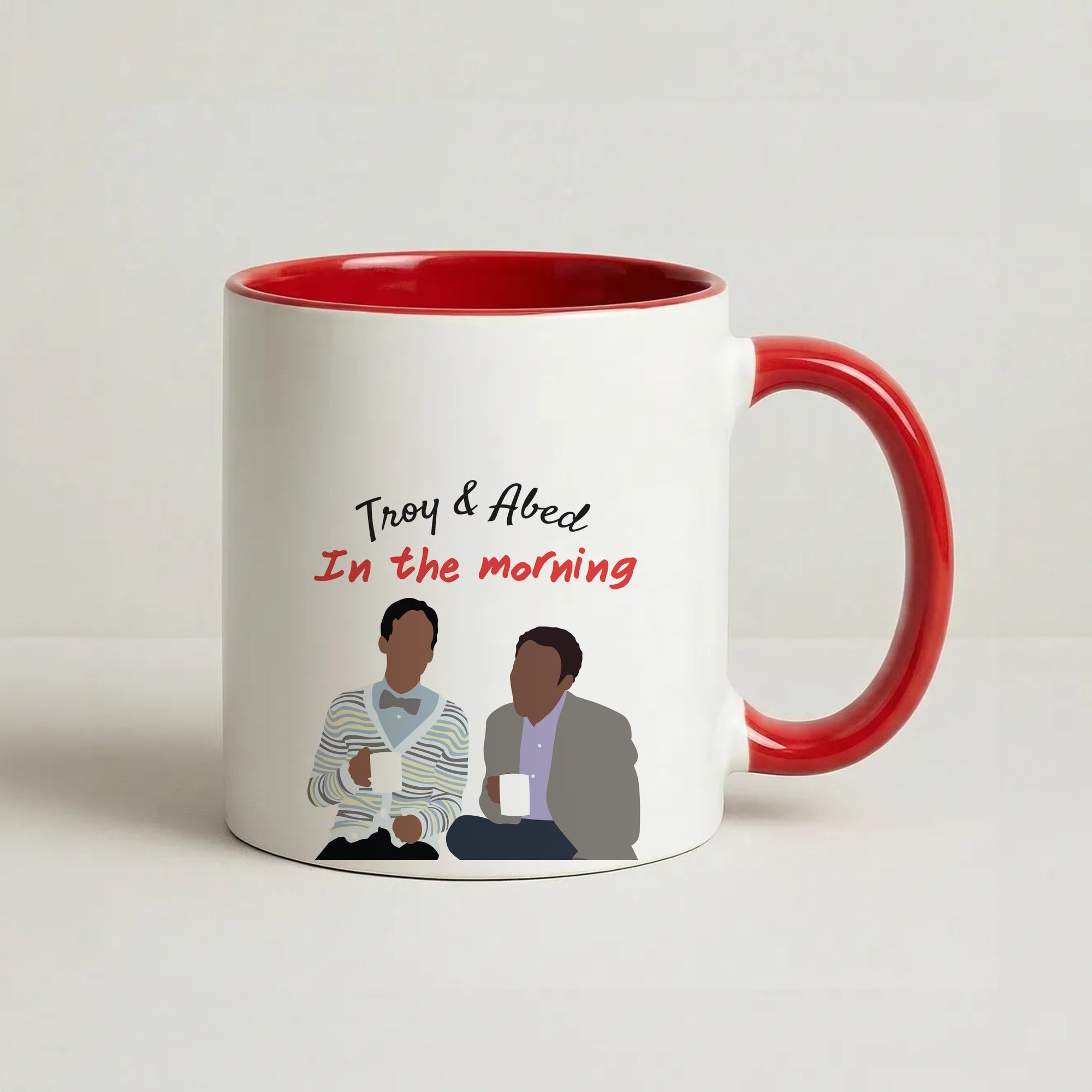 Troy And Abed In The Morning - Community Coffee Red Mug