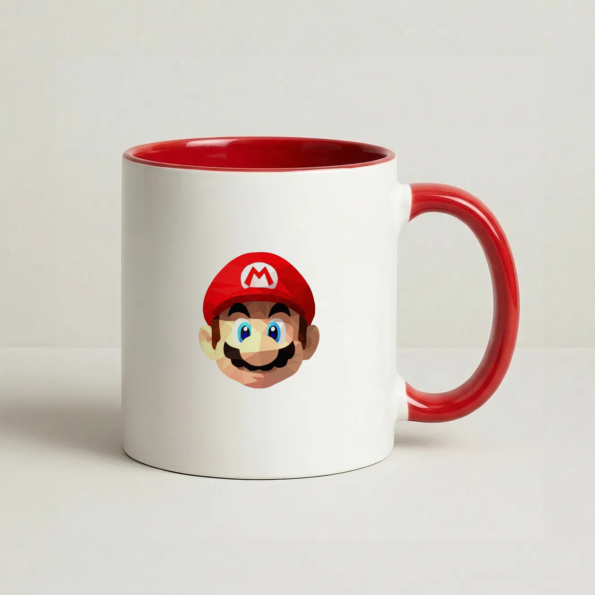Mario Face - Mario Coffee Red Mug