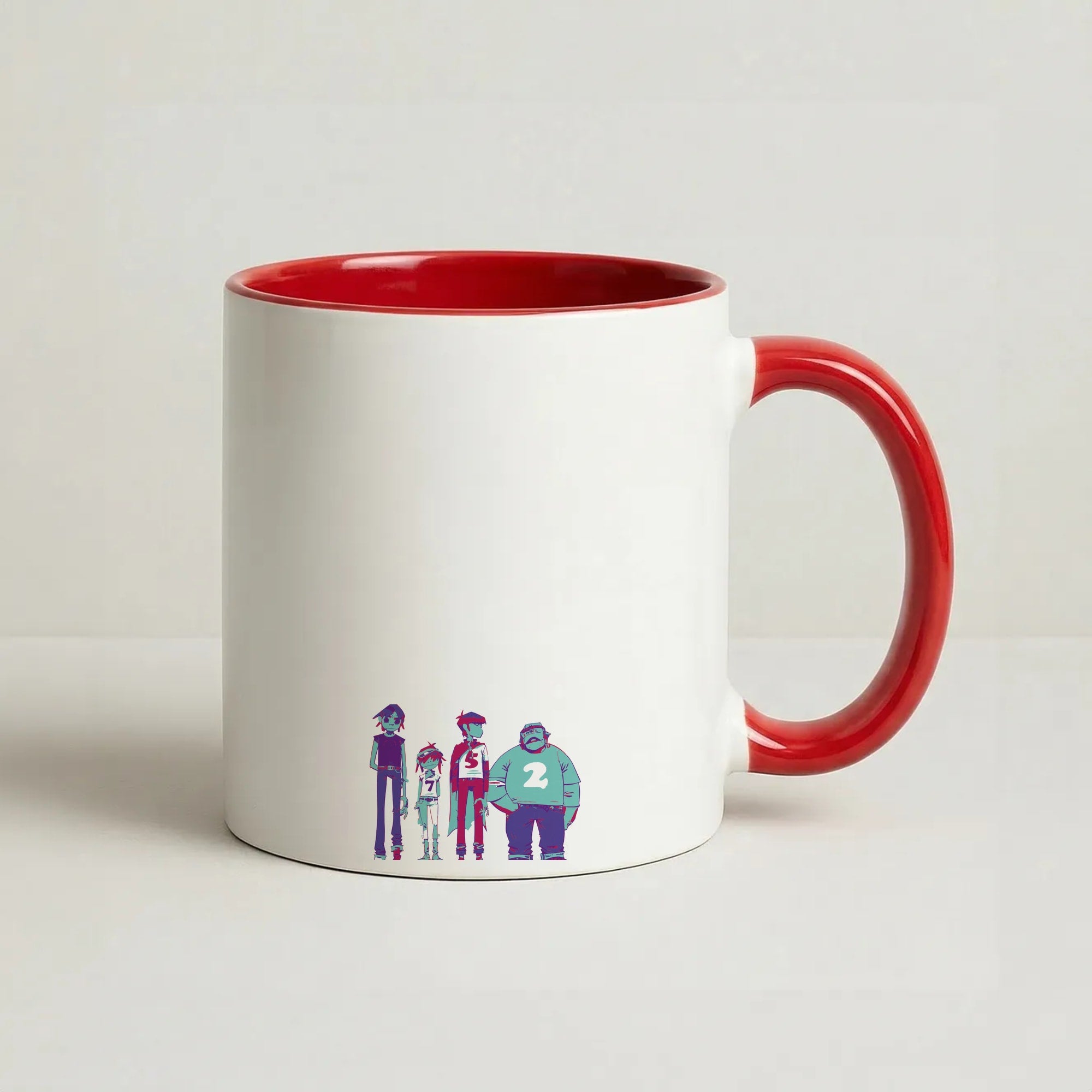 2,5,7 Coffee Red Mug