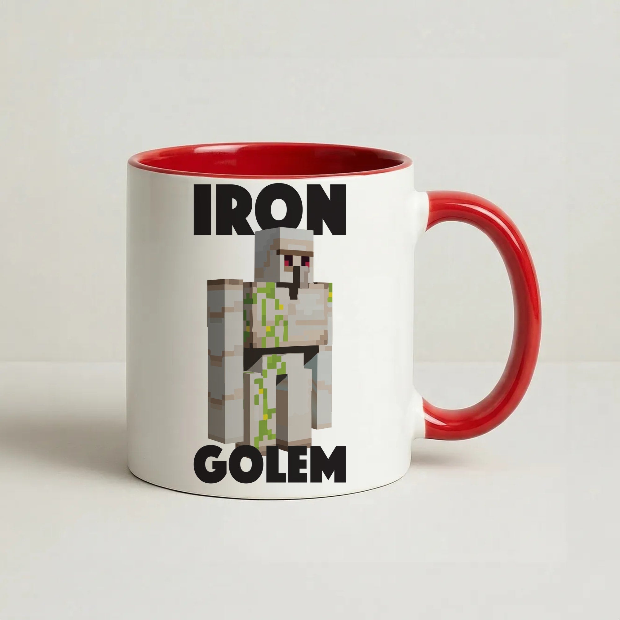 Iron Golem Coffee Red Mug