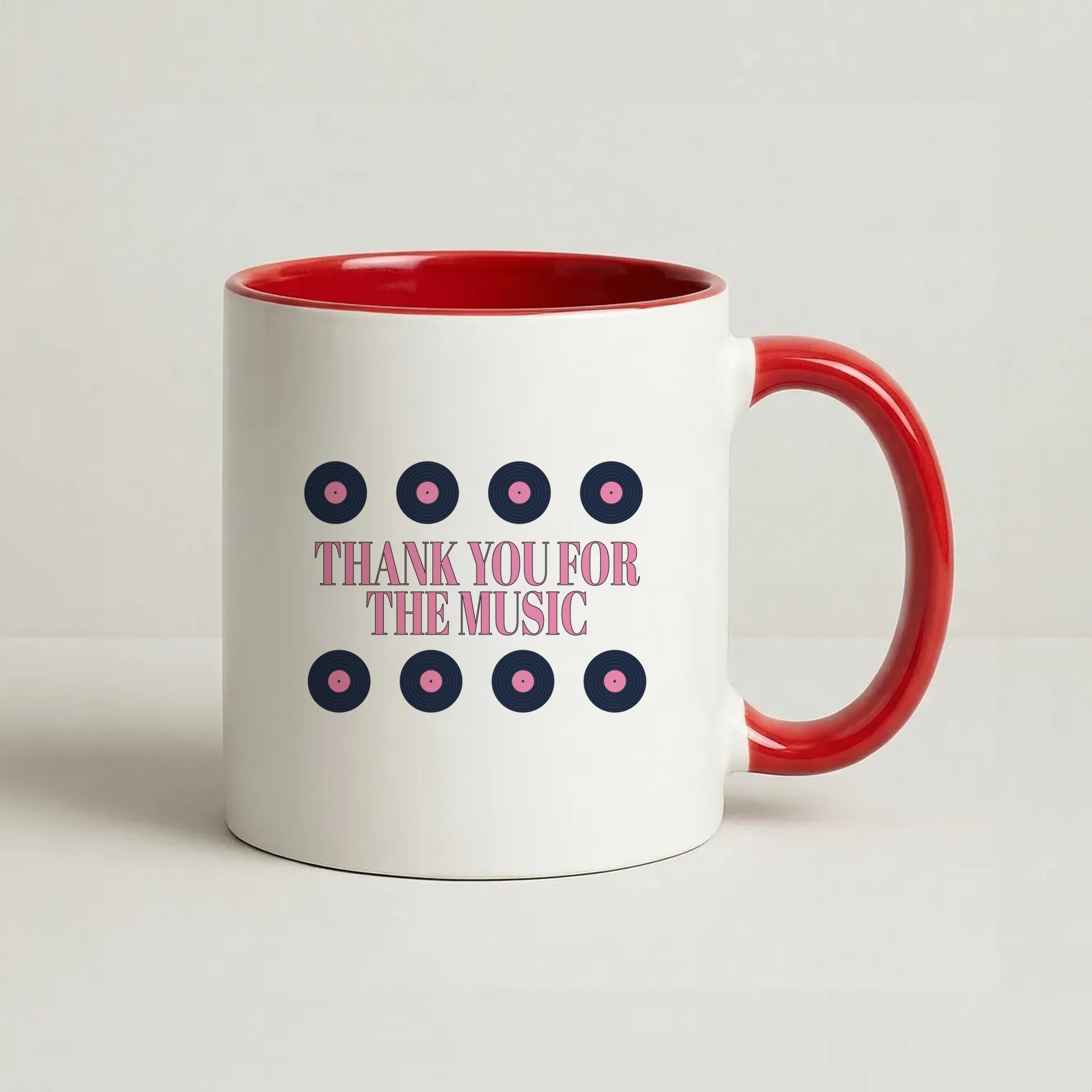 Thank You For The Music - Mamma Mia Coffee Red Mug