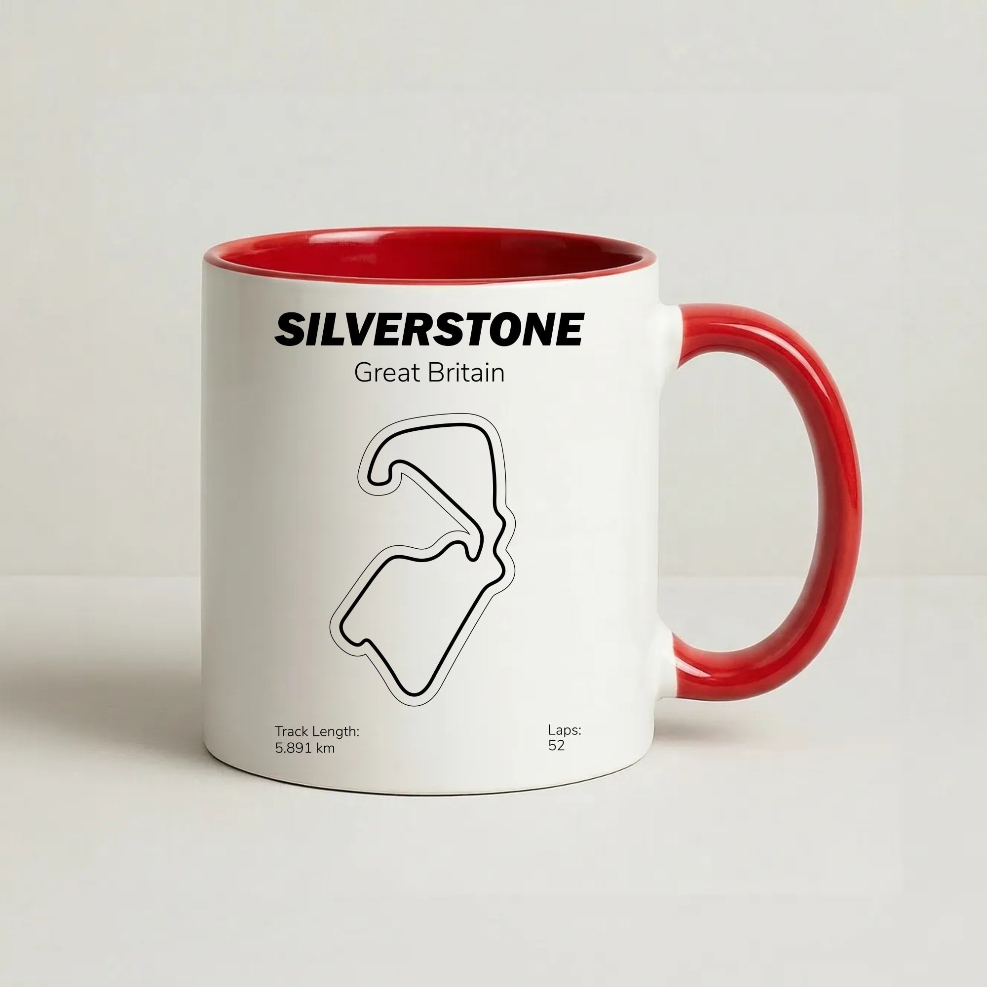 Silverstone Circuit Coffee Red Mug