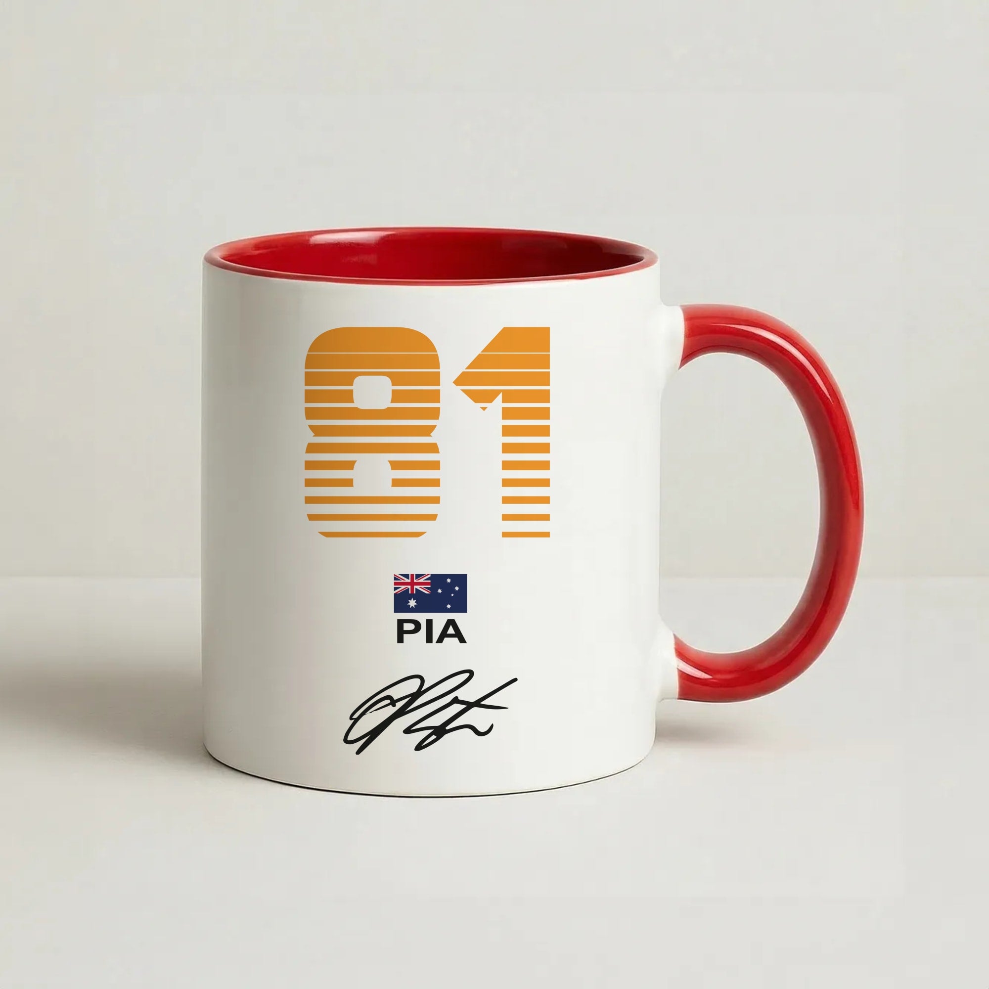 Piastri - F1 Coffee Red Mug