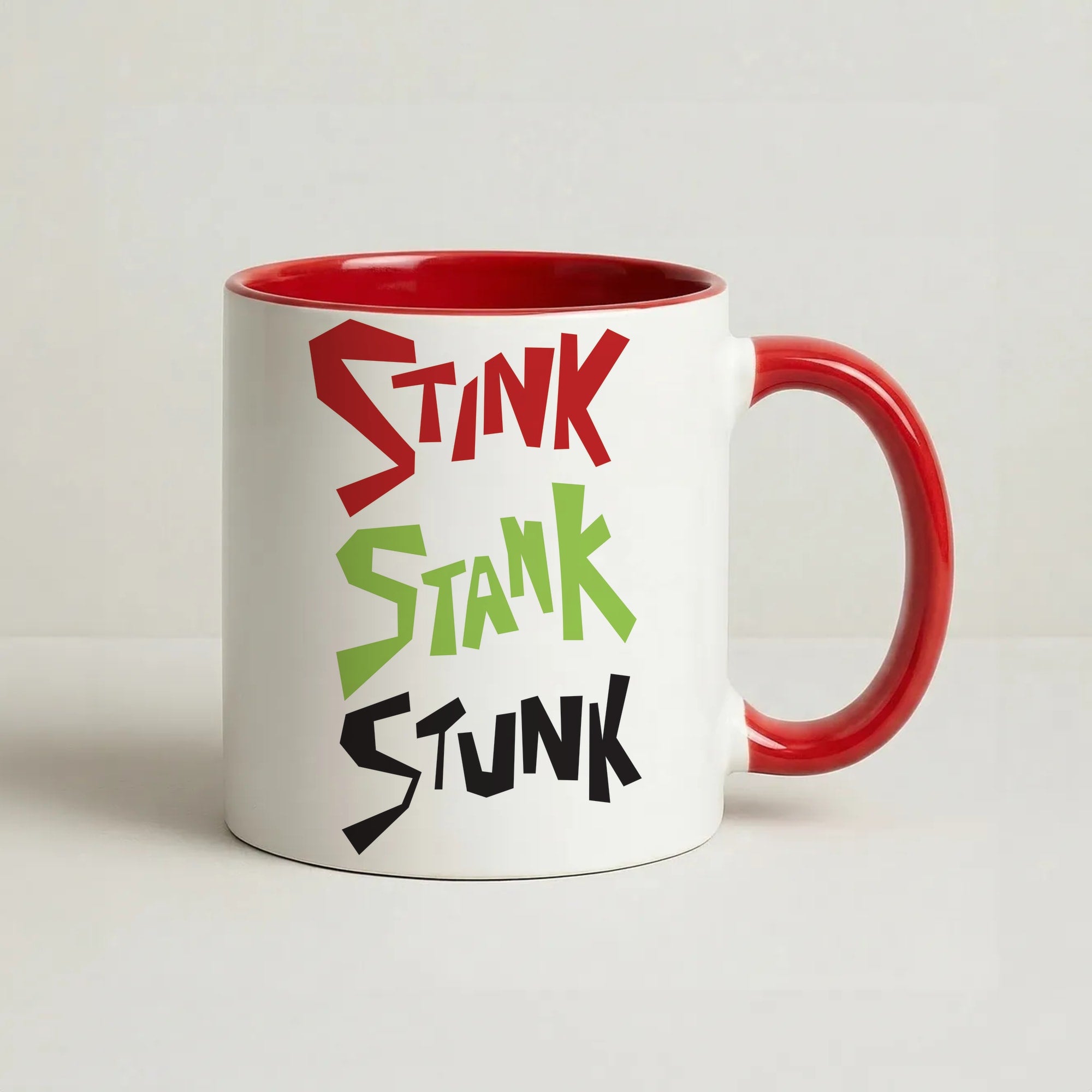 Stink, Stunk Coffee Red Mug