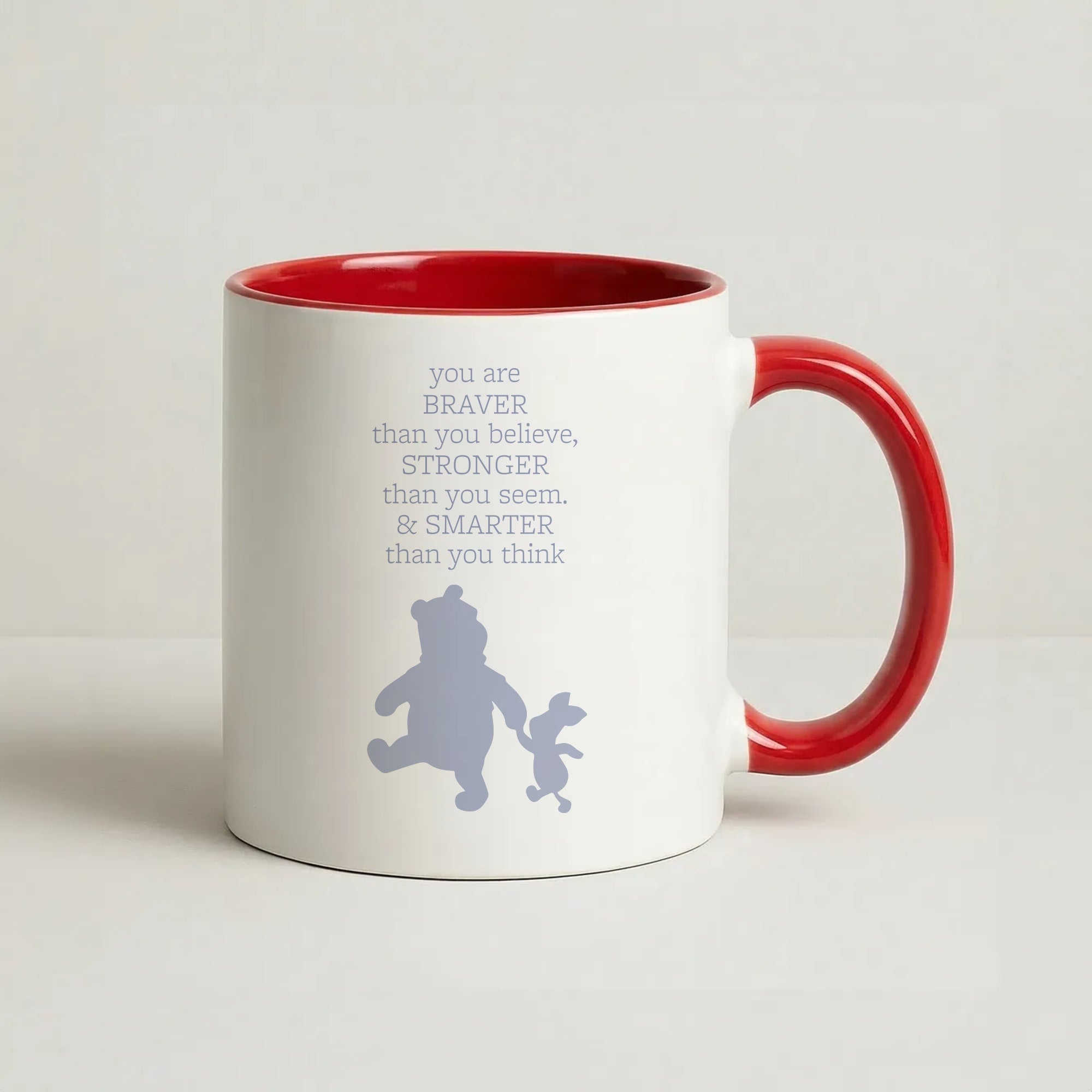 Braver, Stronger, Smarter Coffee Red Mug