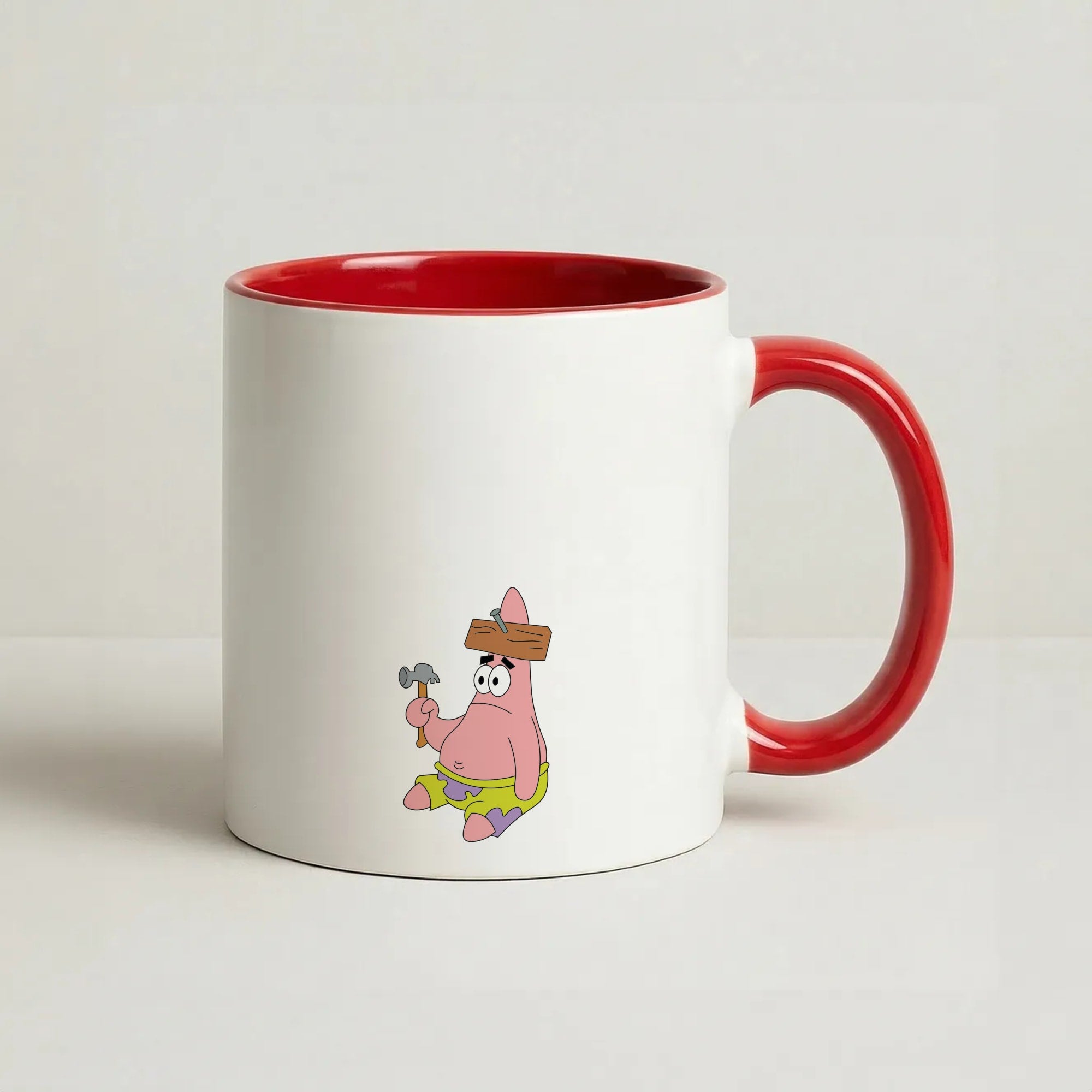 Nail Patrick Coffee Red Mug