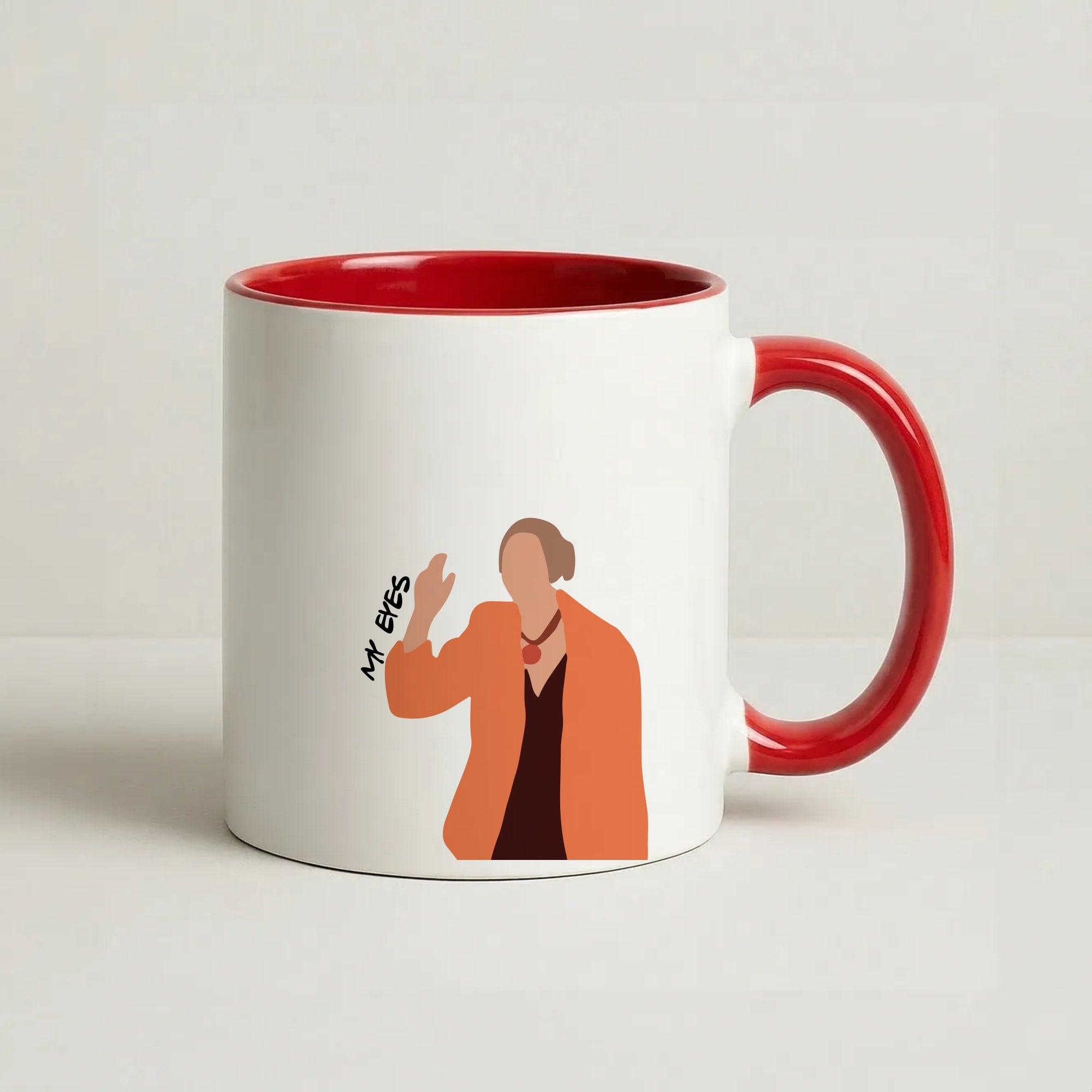 My Eyes Coffee Red Mug