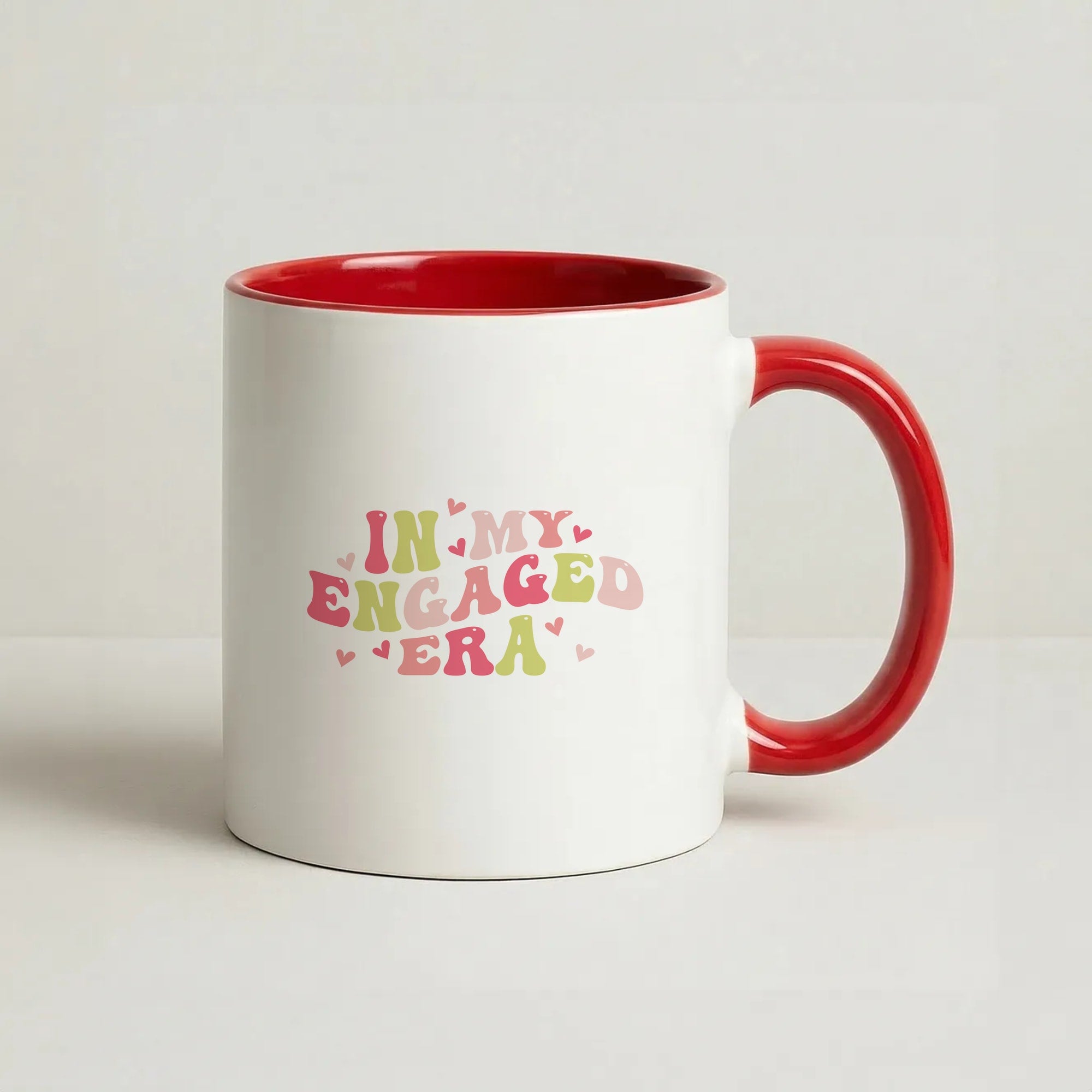 In My Engaged Era - Bridal Coffee Red Mug