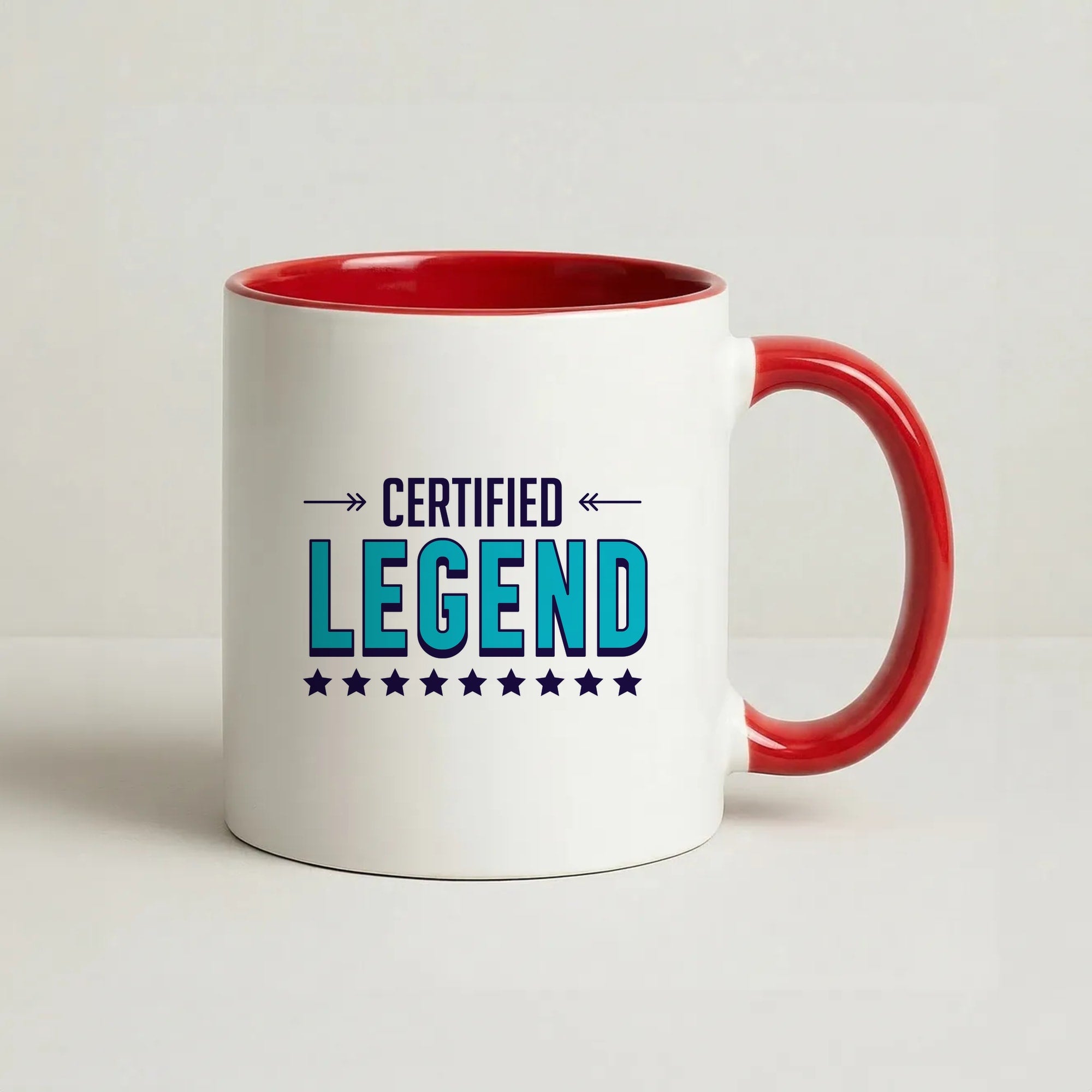 Certified Legend Coffee Red Mug