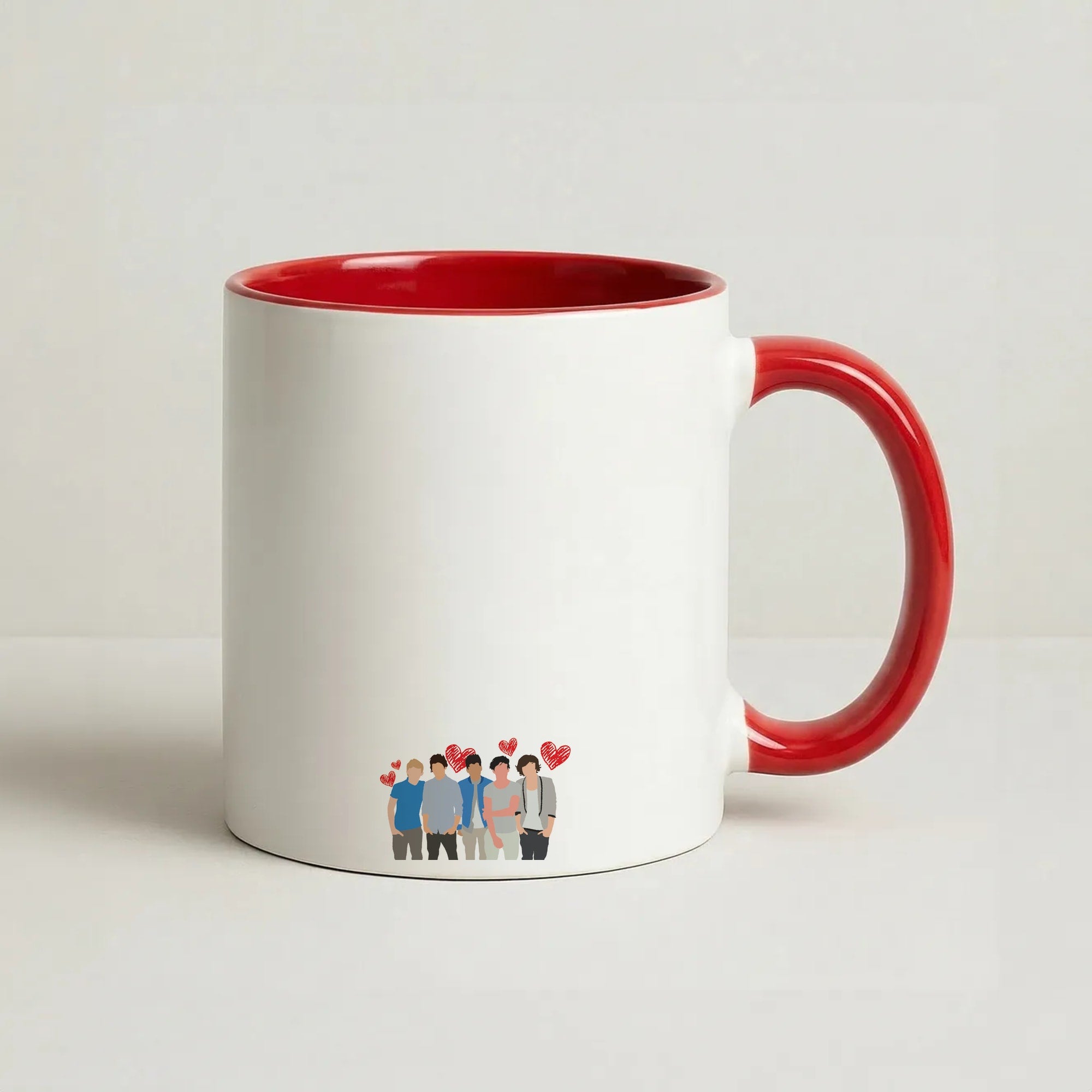 Love Band Coffee Red Mug