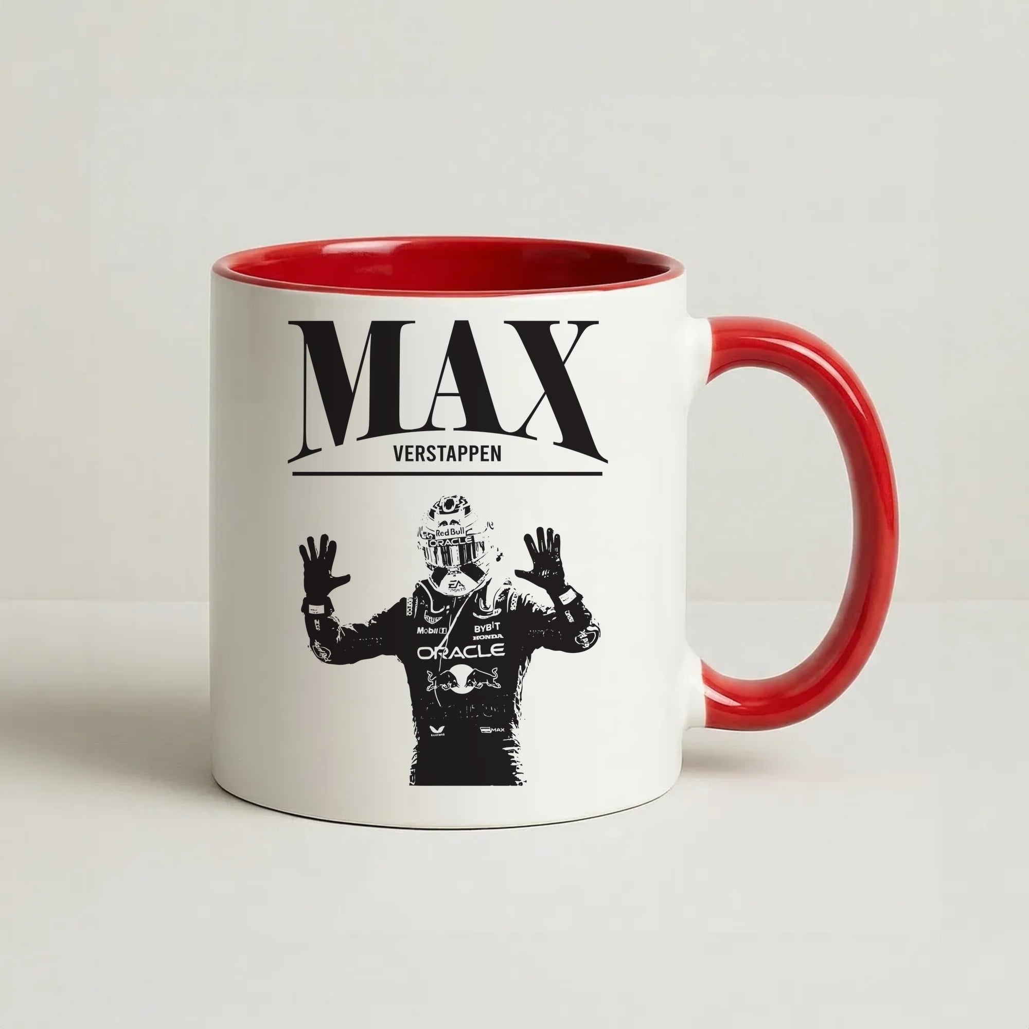 Max Blue And Red Coffee Red Mug