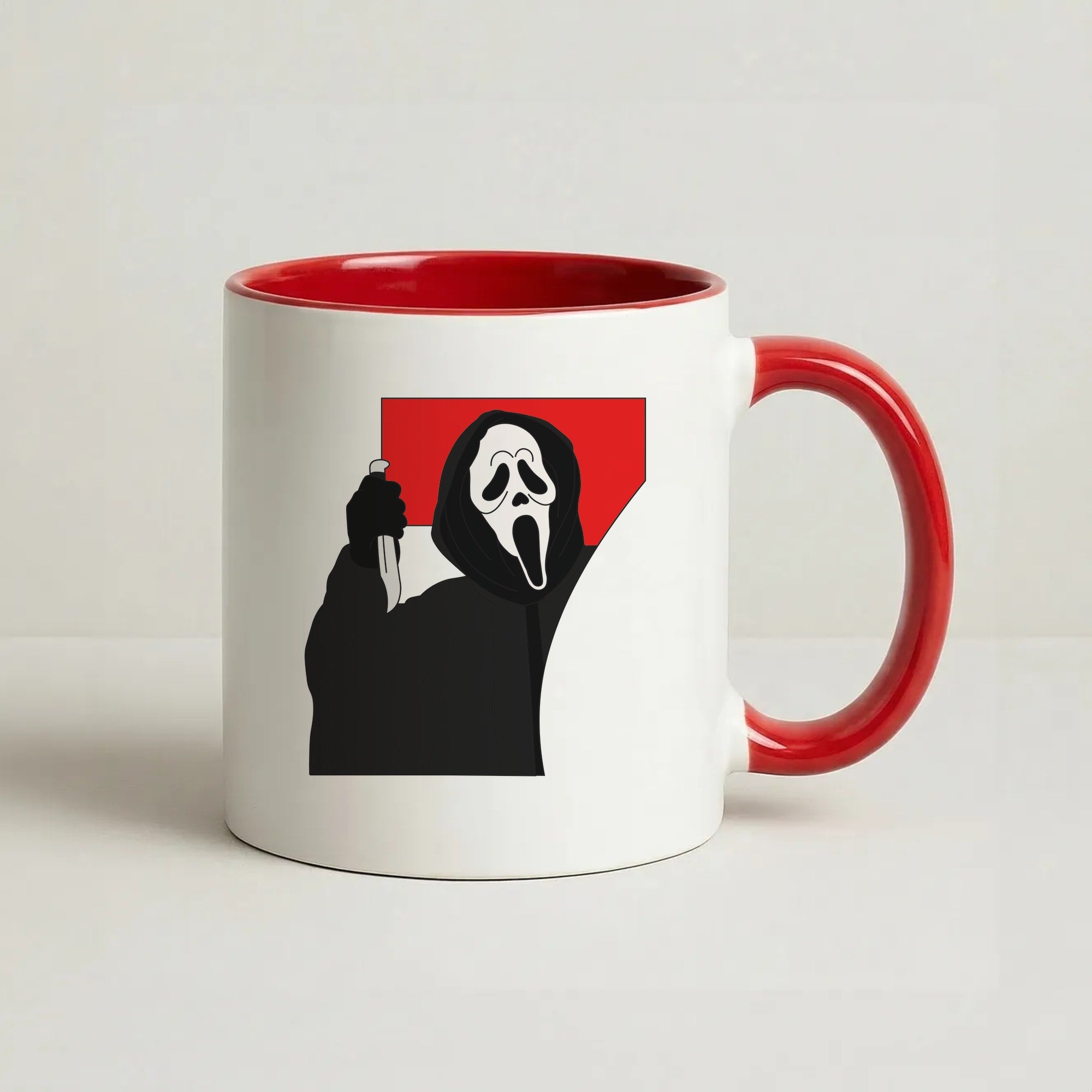 Ghostface 7 Coffee Red Mug