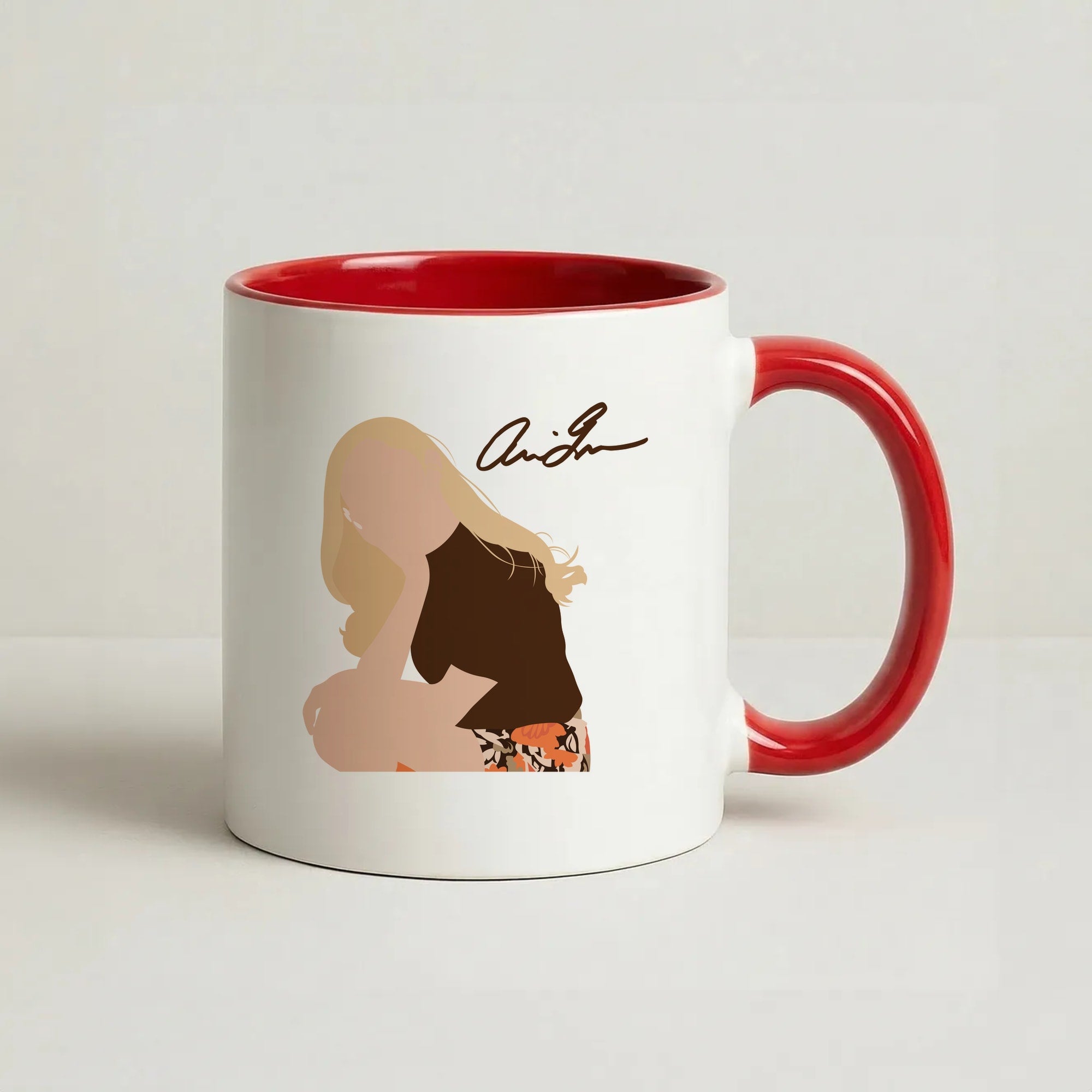Vintage Pose Coffee Red Mug
