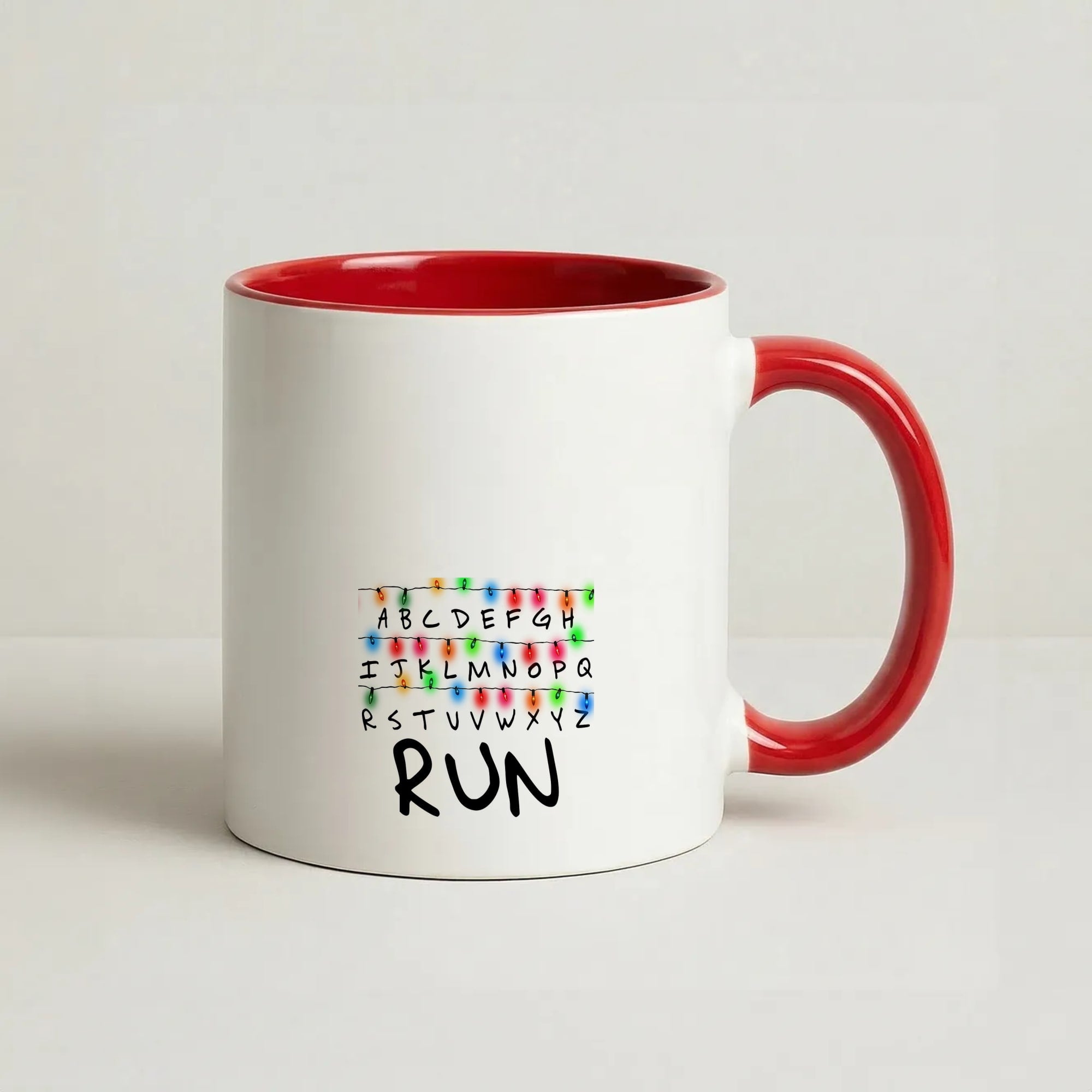 Run Coffee Red Mug