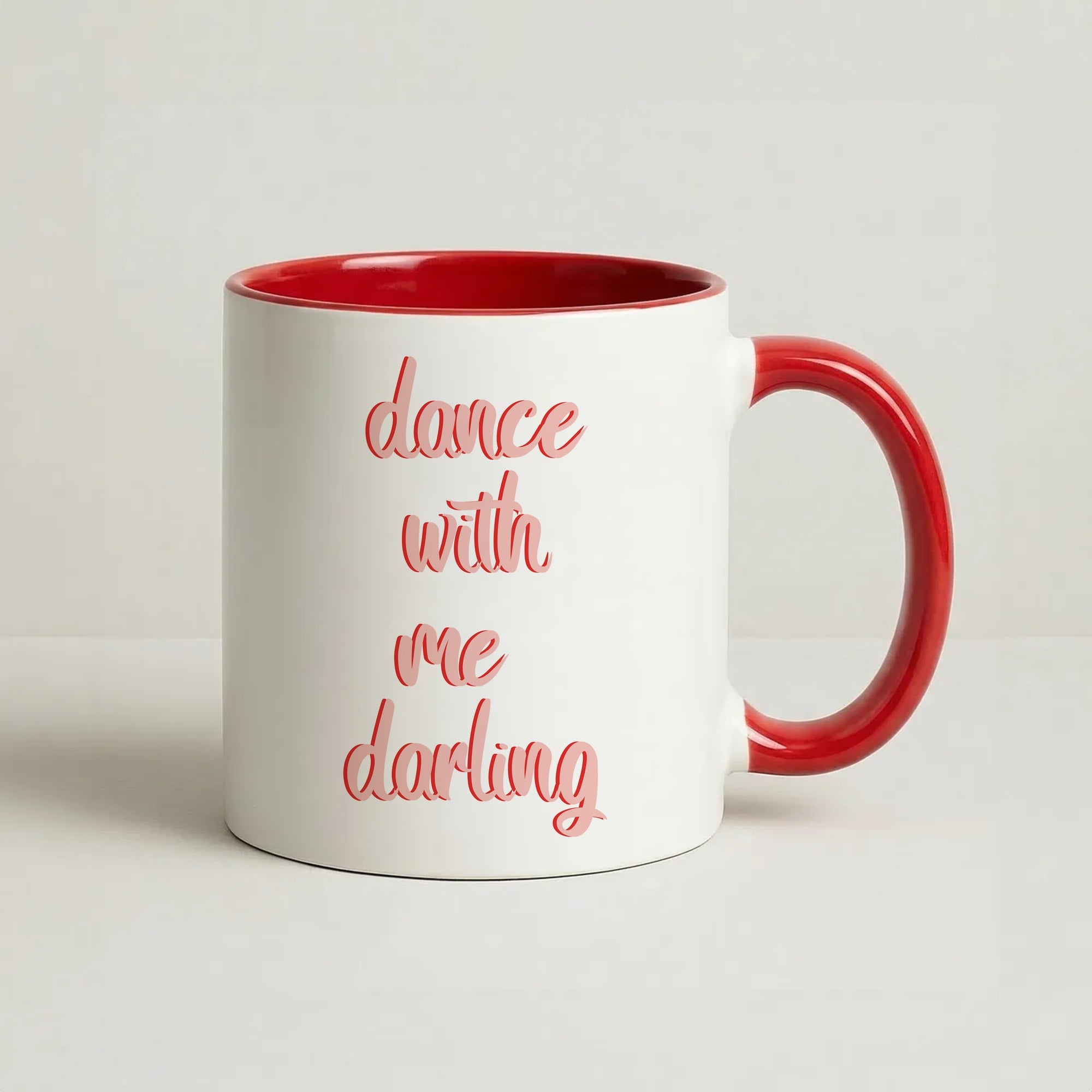 Dance With Me Darling - Fender Coffee Red Mug
