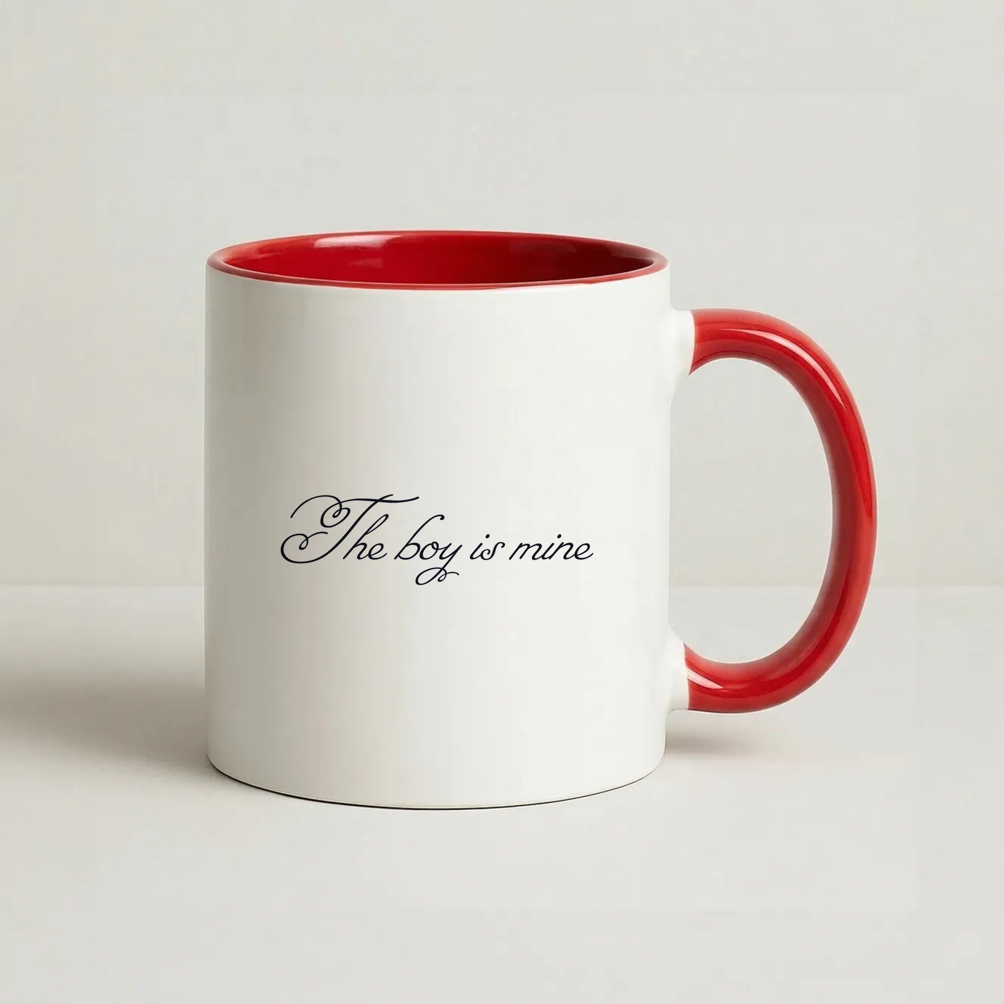 The Boy Is Mine Coffee Red Mug