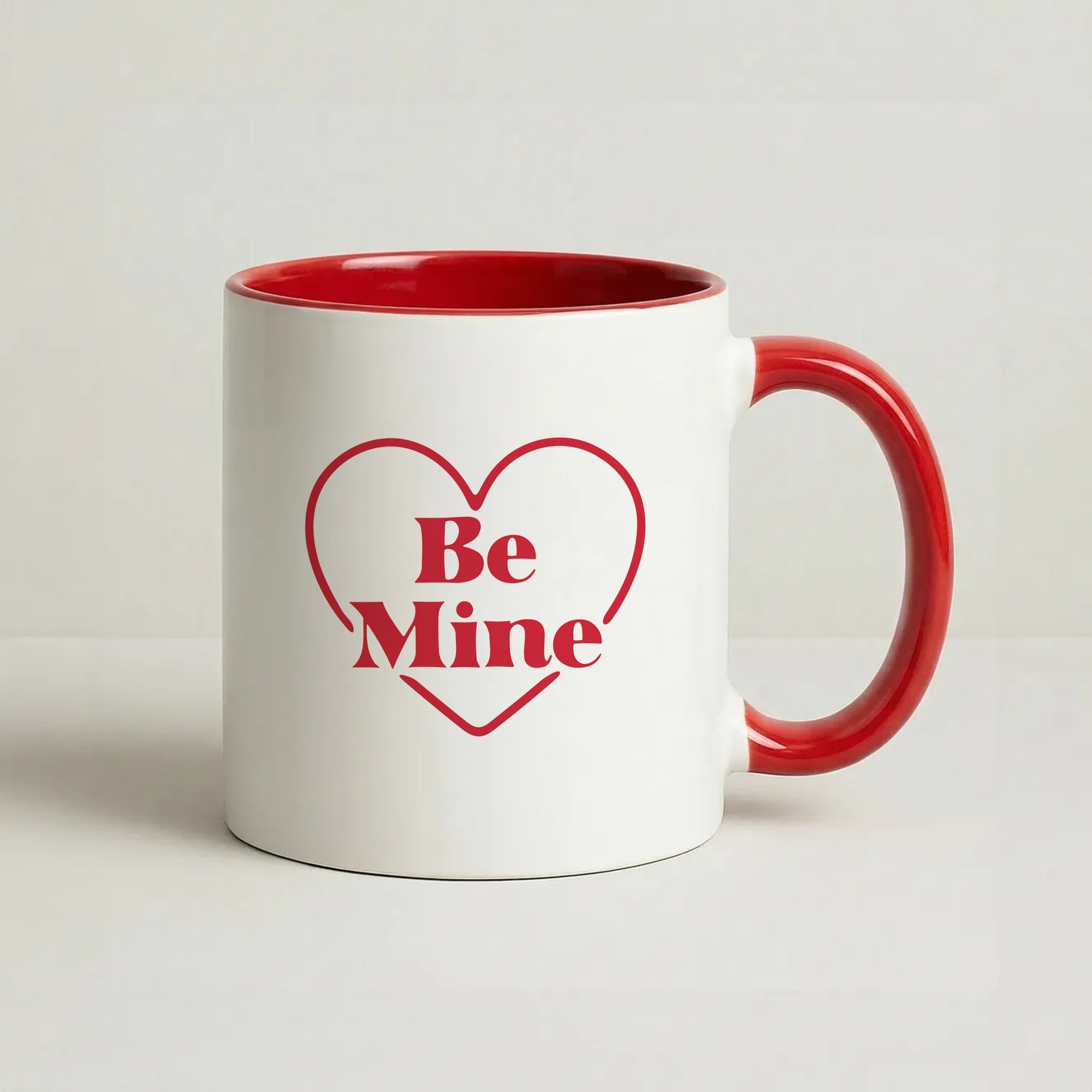 Be Mine Stripey Coffee Red Mug