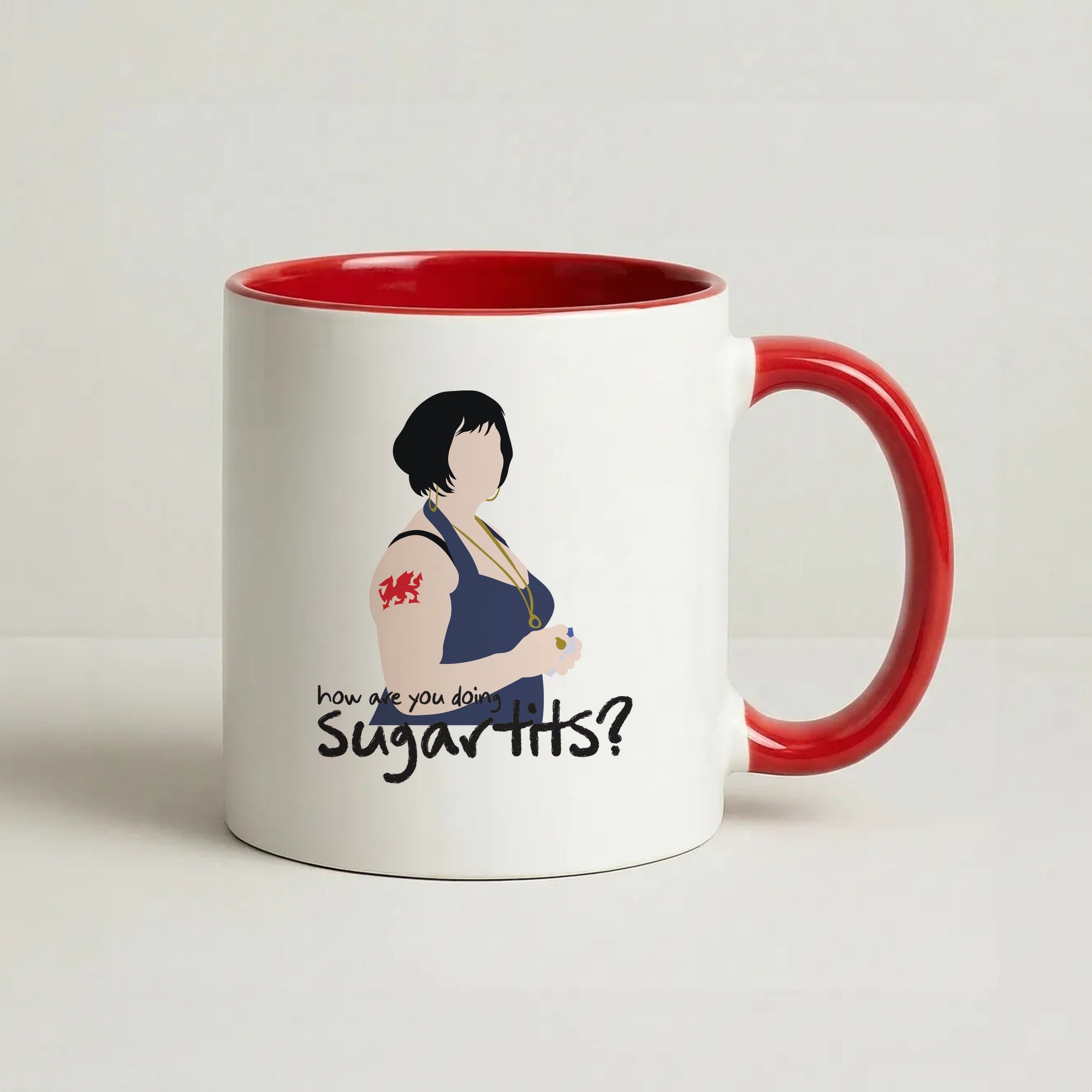 How You Doing? Coffee Red Mug
