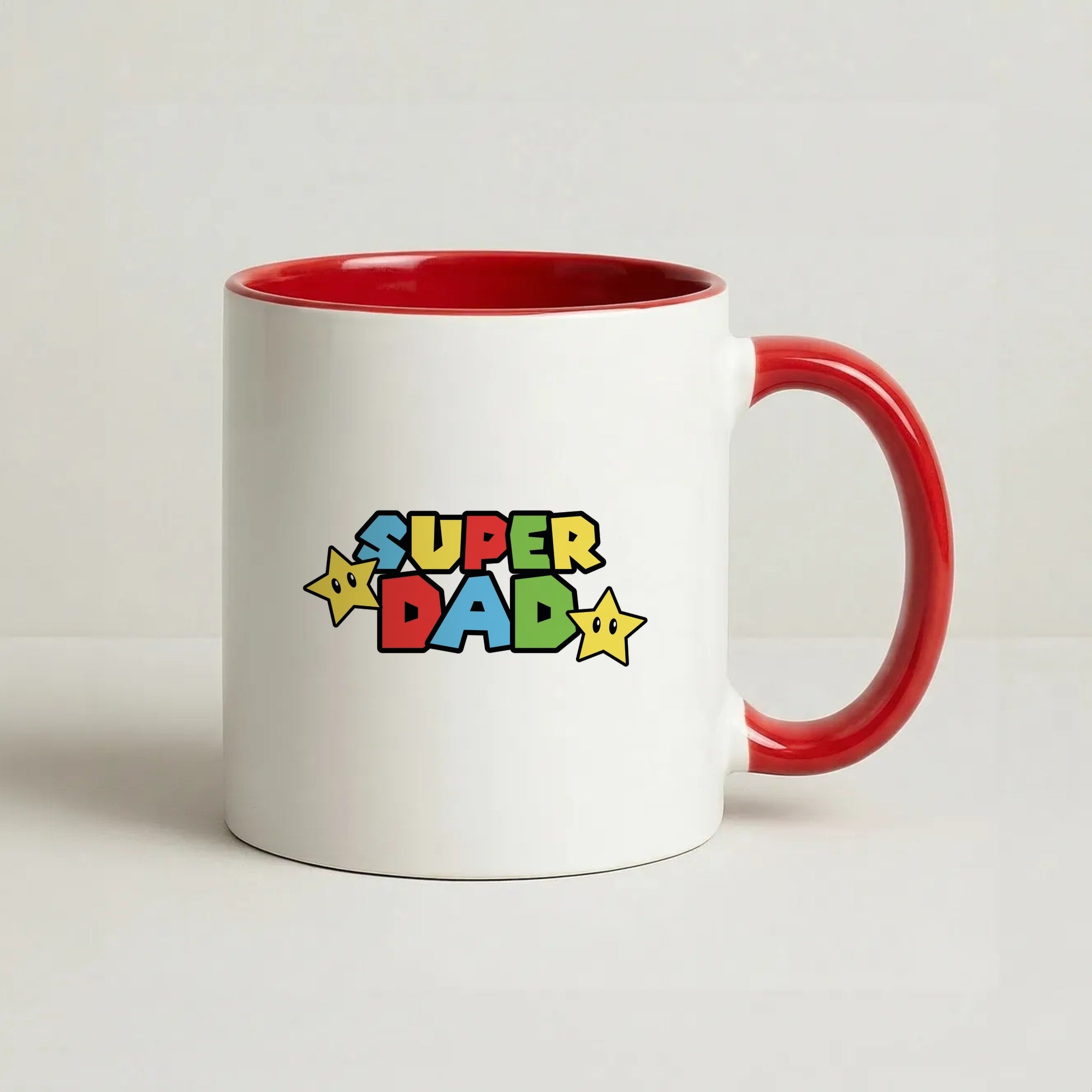 Super Dad Coffee Red Mug